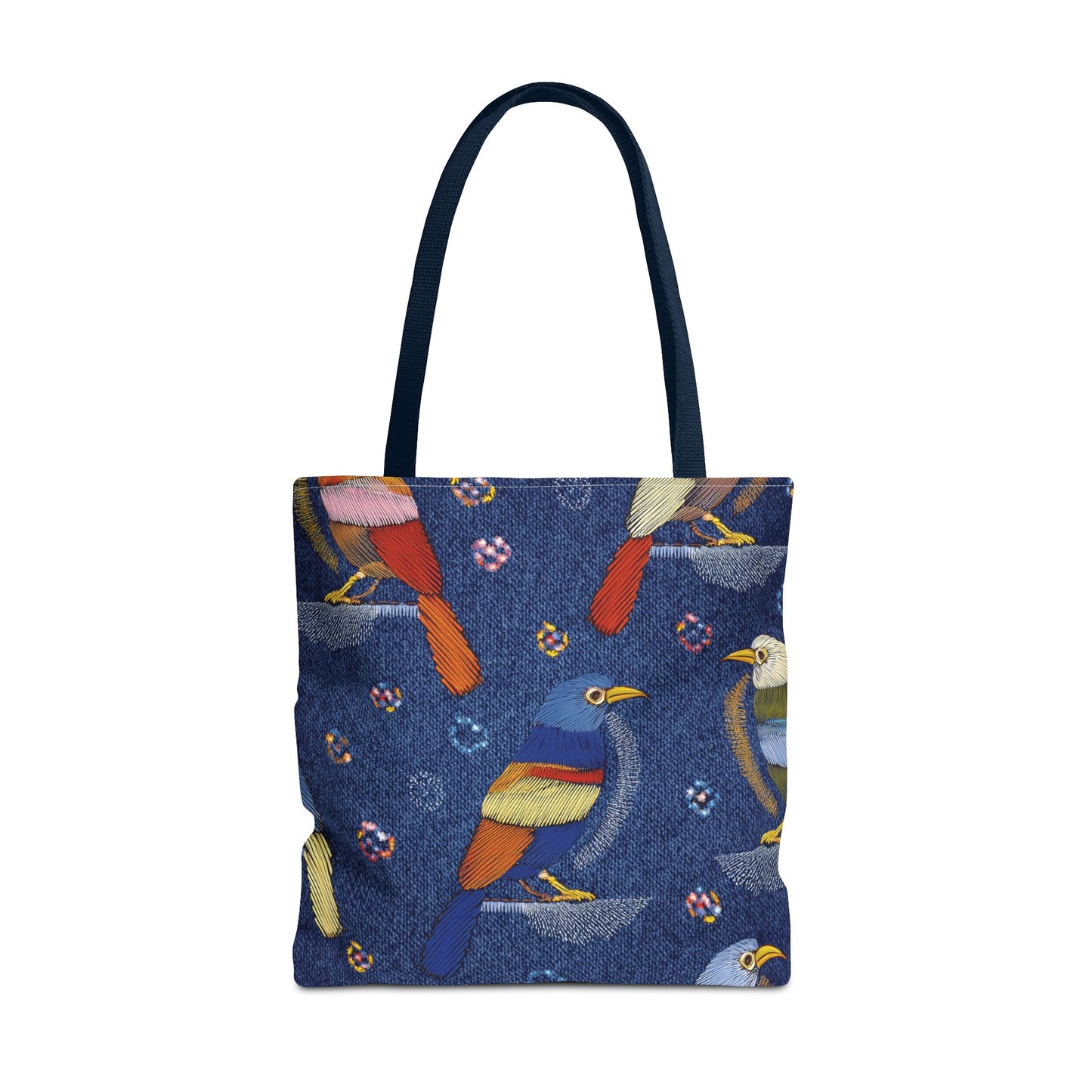 Denim Fabric Imitation Print Unisex Canvas Bag Poly Spun 3 Sizes Tote Bag 194-10