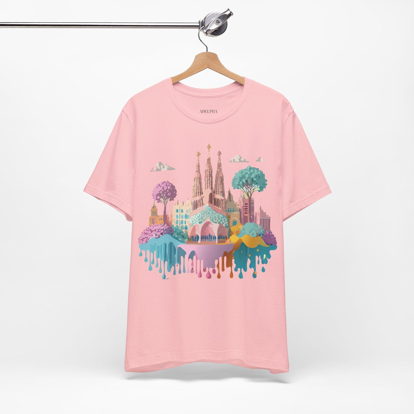 Unisex Graphic Tee With Original Vintage Inspired Artwork By Adelpha Barcelona Style