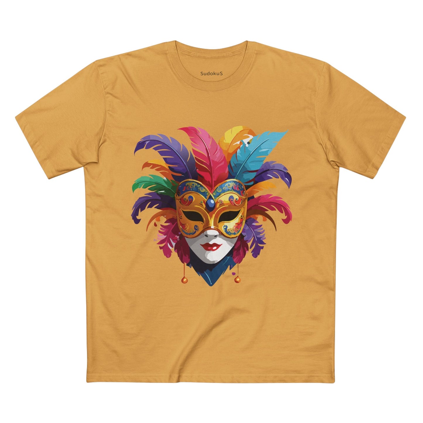 Mask Graphic Unisex 100 Cotton Staple Tee 14