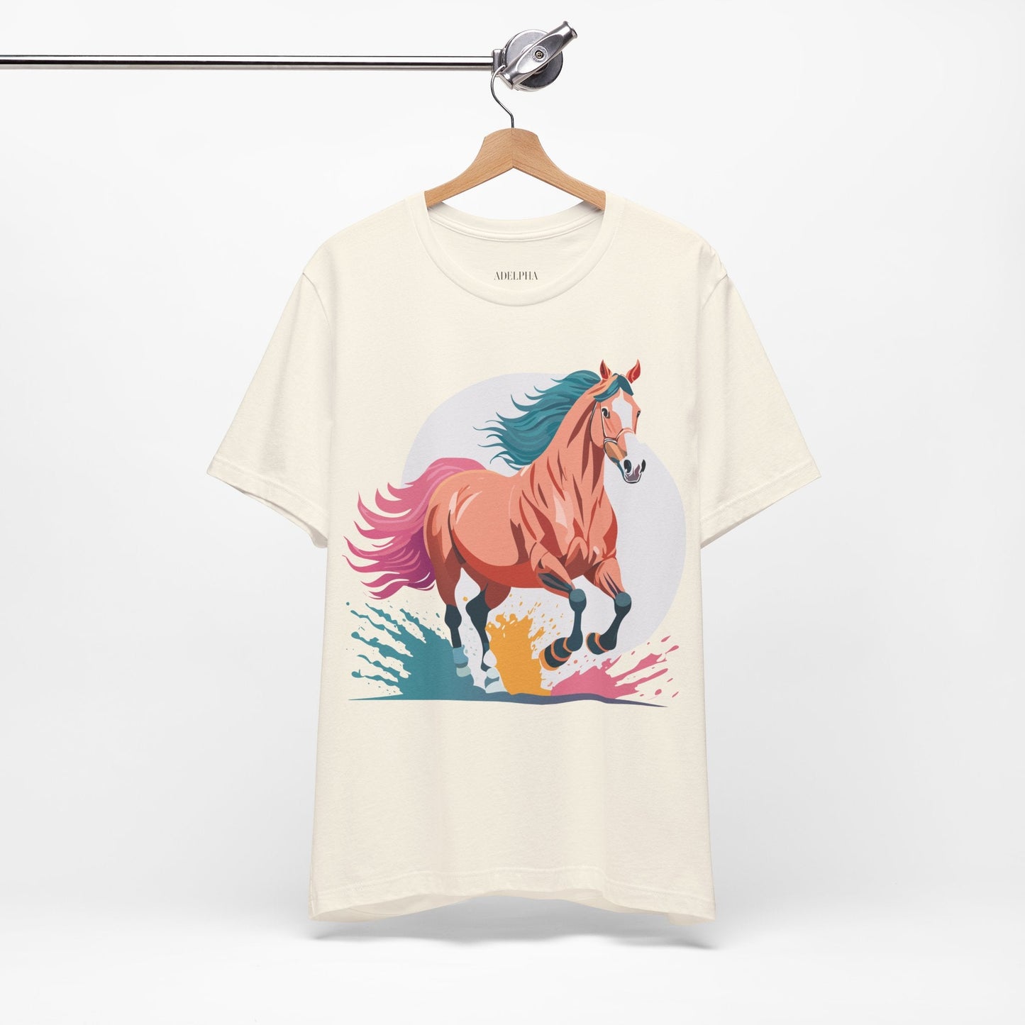 Horse Graphic Unisex 100 Cotton Vintage Animal Art T-Shirt 19
