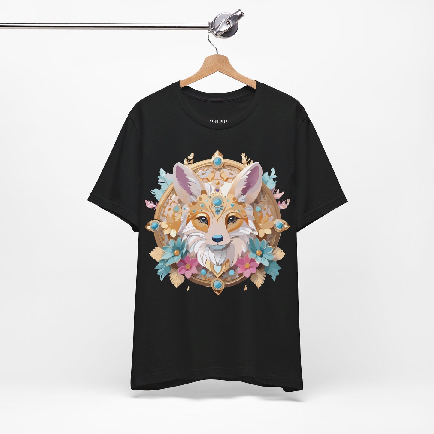 Unisex Graphic Tee From Adelpha Medallion Art Design Vintage Inspired Look Everyday Wear Style