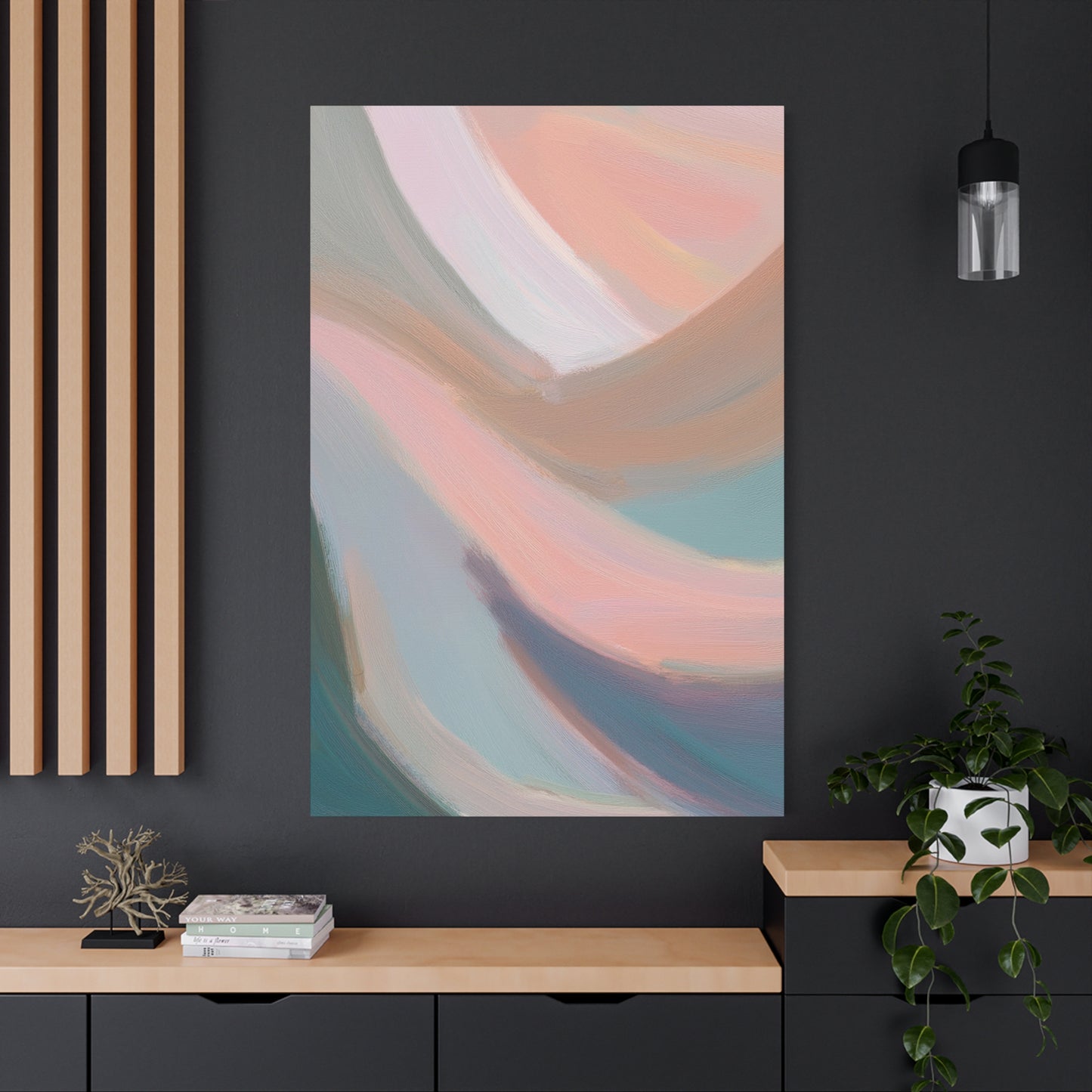 Abstract Pastel Painting Print Canvas 20x24,20x30,24x30 24x32,24x36,30x40 32x48,36x48,40x60 Pine-Wood Inner Frame ABS-96