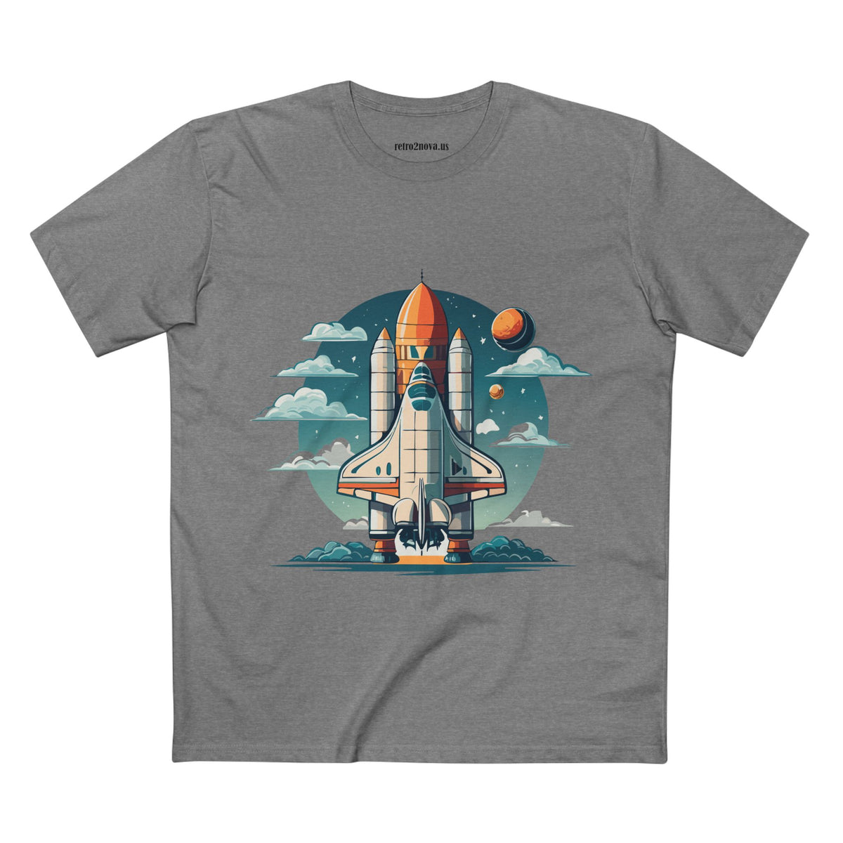 Cosmos Shuttle Graphic Tee Staple Unisex 100 Cotton Tee Shirt - CS-1