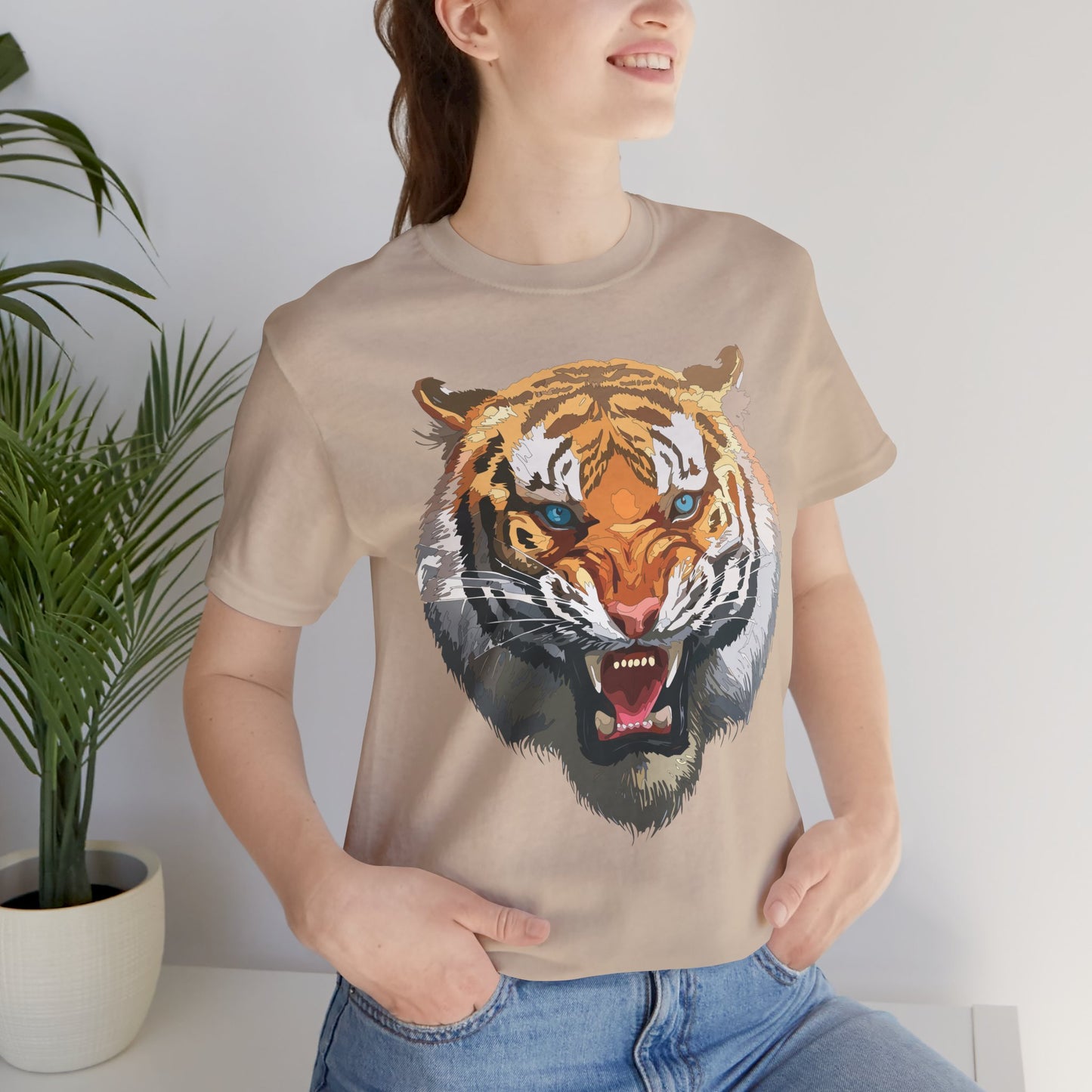 Tiger Shirt, Animal Shirt, T-Shirt with Tiger, Art Design Tee, Wild Animals Tees, Safari T-Shirt, Graphic Design Tee 15
