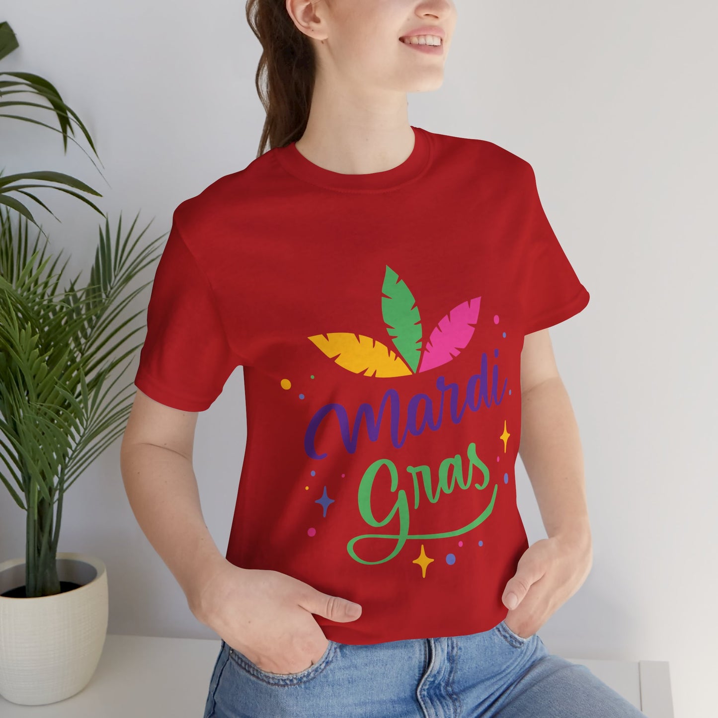 Unisex Cotton Tee Shirt for Mardi Gras