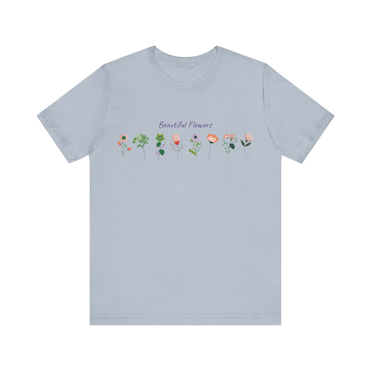 Floral Graphic Tee Shirt - Bella+Canvas Unisex 100 Cotton 51