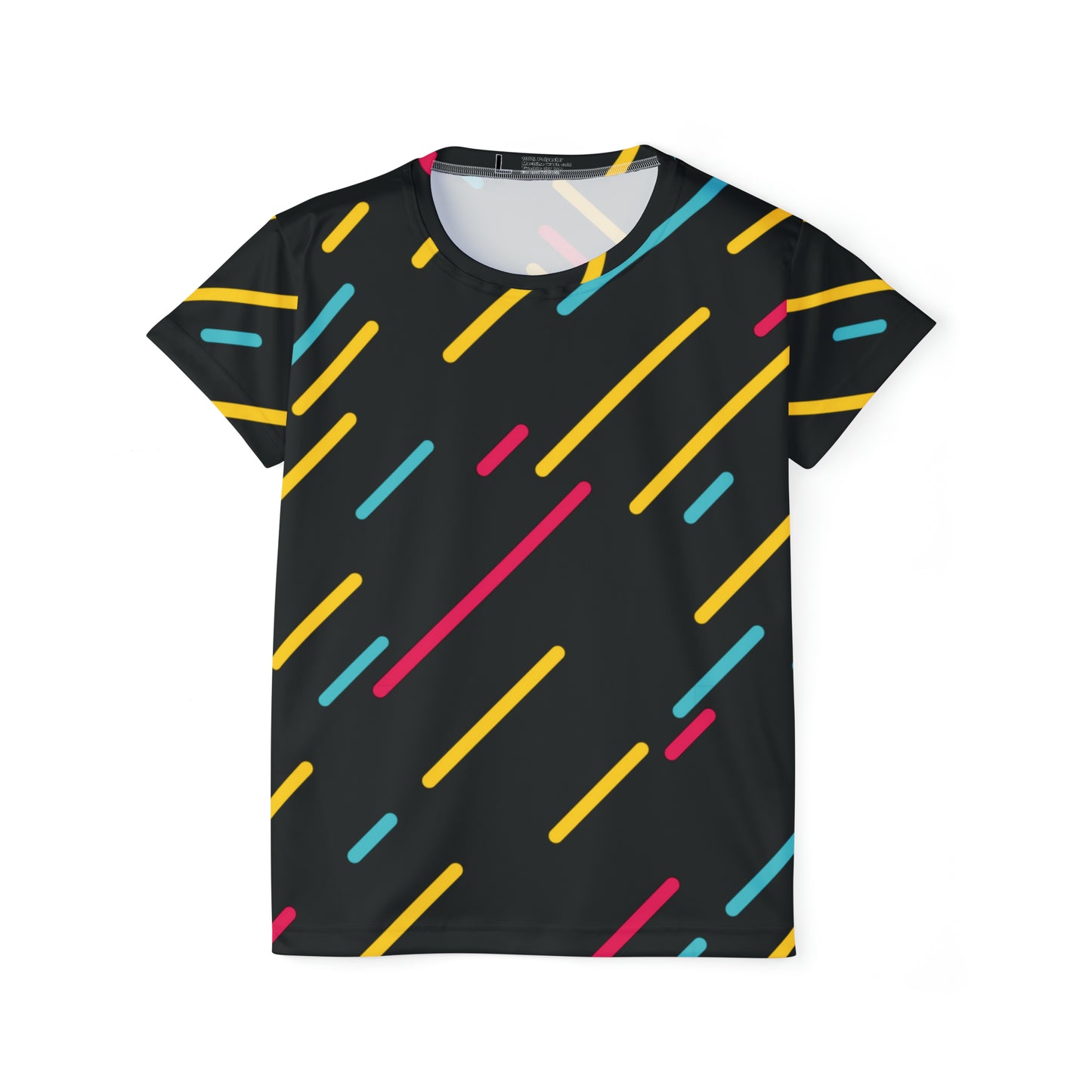 Poly Jersey Tee Shirt with abstract prints