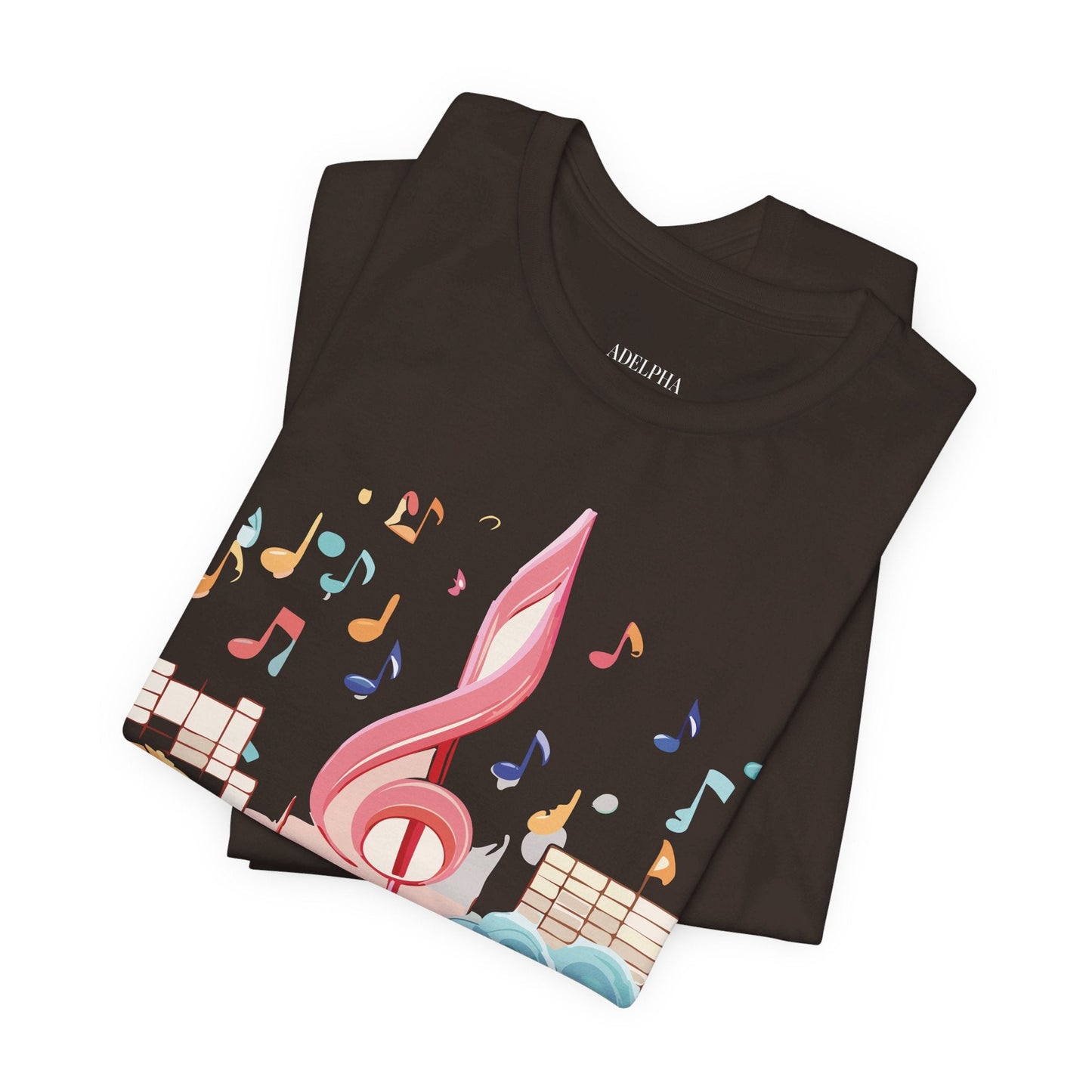 Adelpha Music Graphic T Shirt Unisex Short Sleeve Tee Vintage Inspired Art Design Premium
