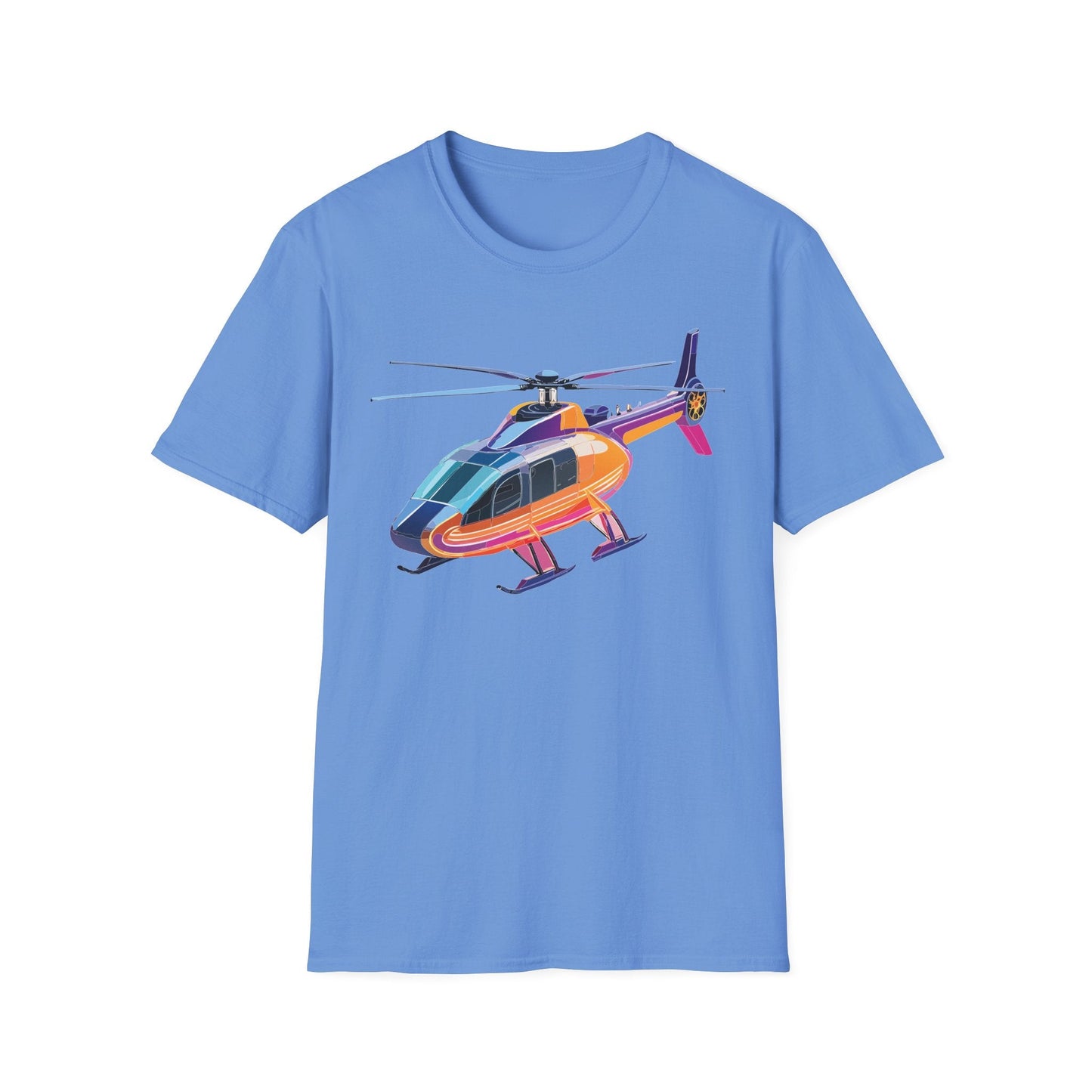 Chopper Helicopter Shirt Unisex Tee Gildan Softstyle 64000 Lightweight 100 Percent Cotton