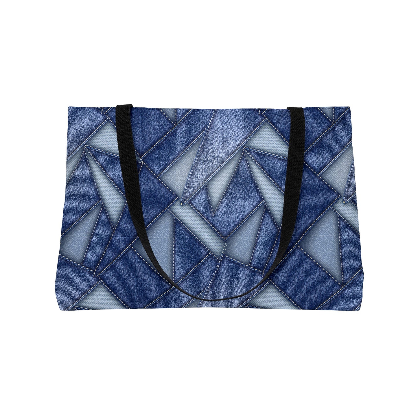 Denim Print Yoga Bag High-Quality 100% Spun Poly 24x13 Canvas Bag 87