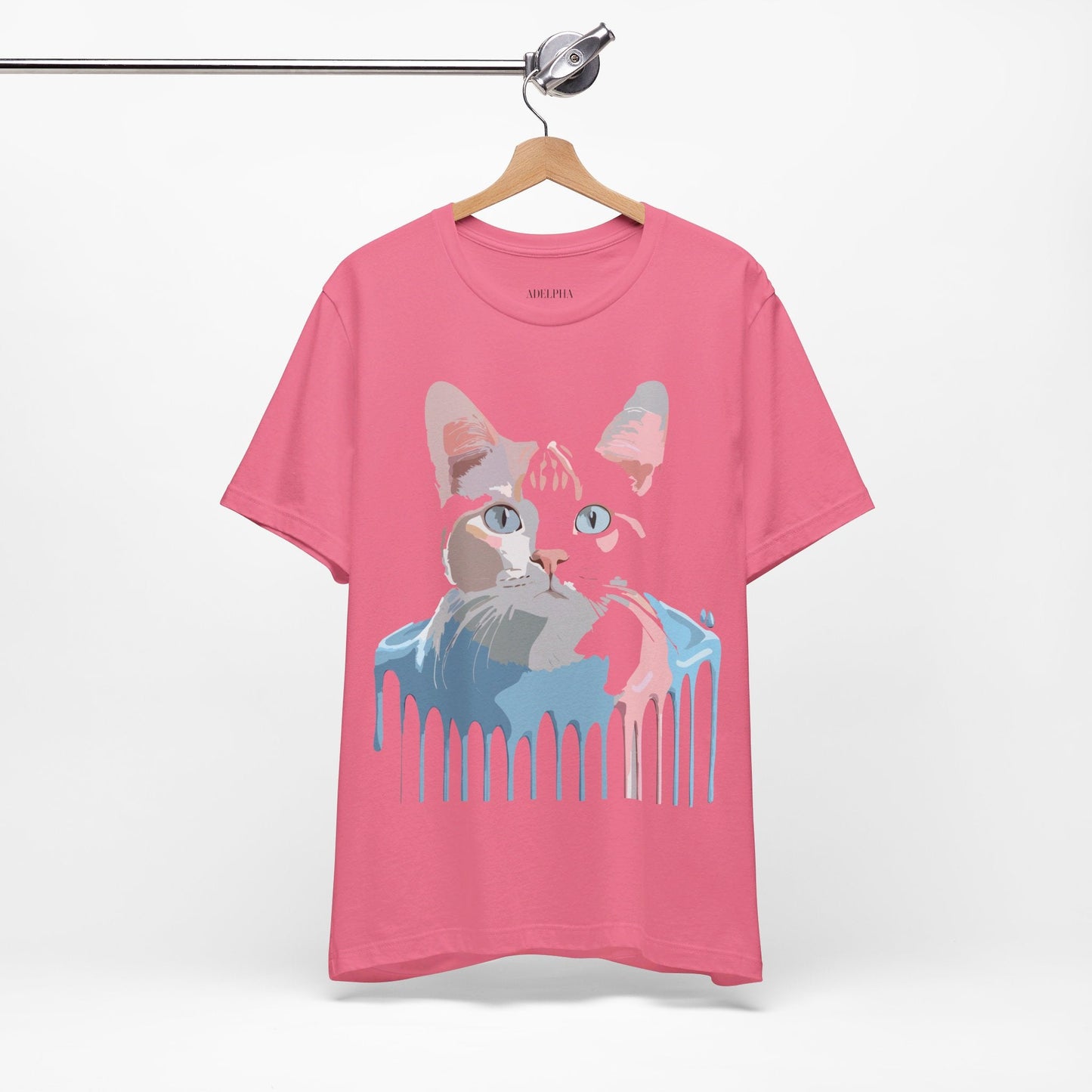 Adelpha Cat Graphic T Shirt Unisex Short Sleeve Vintage Artwork Tee