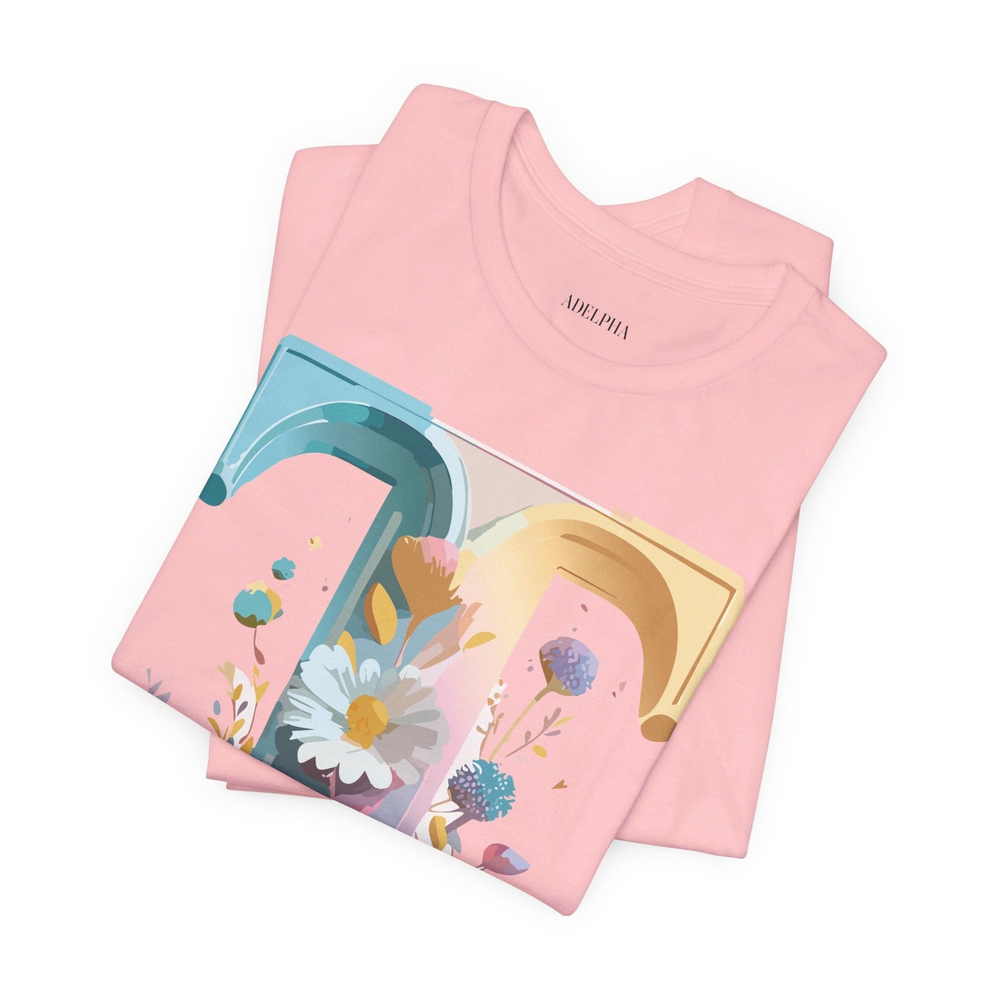 Unisex Letter T Shirt Graphic Tee With Vintage Adelpha Artwork Premium Comfort And Everyday Style