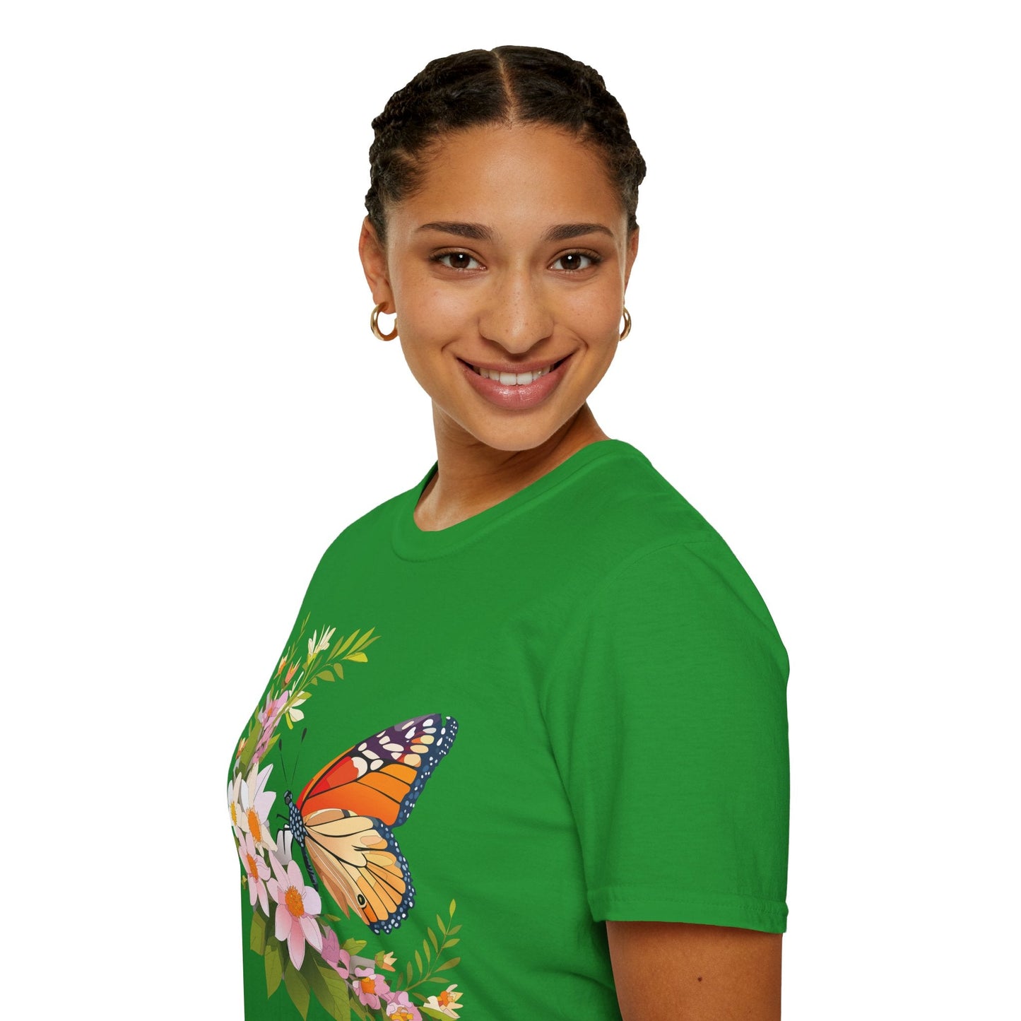 Monarch Butterfly T Shirt Unisex Softstyle Gildan 64000 100 Percent Cotton Tee Breathable