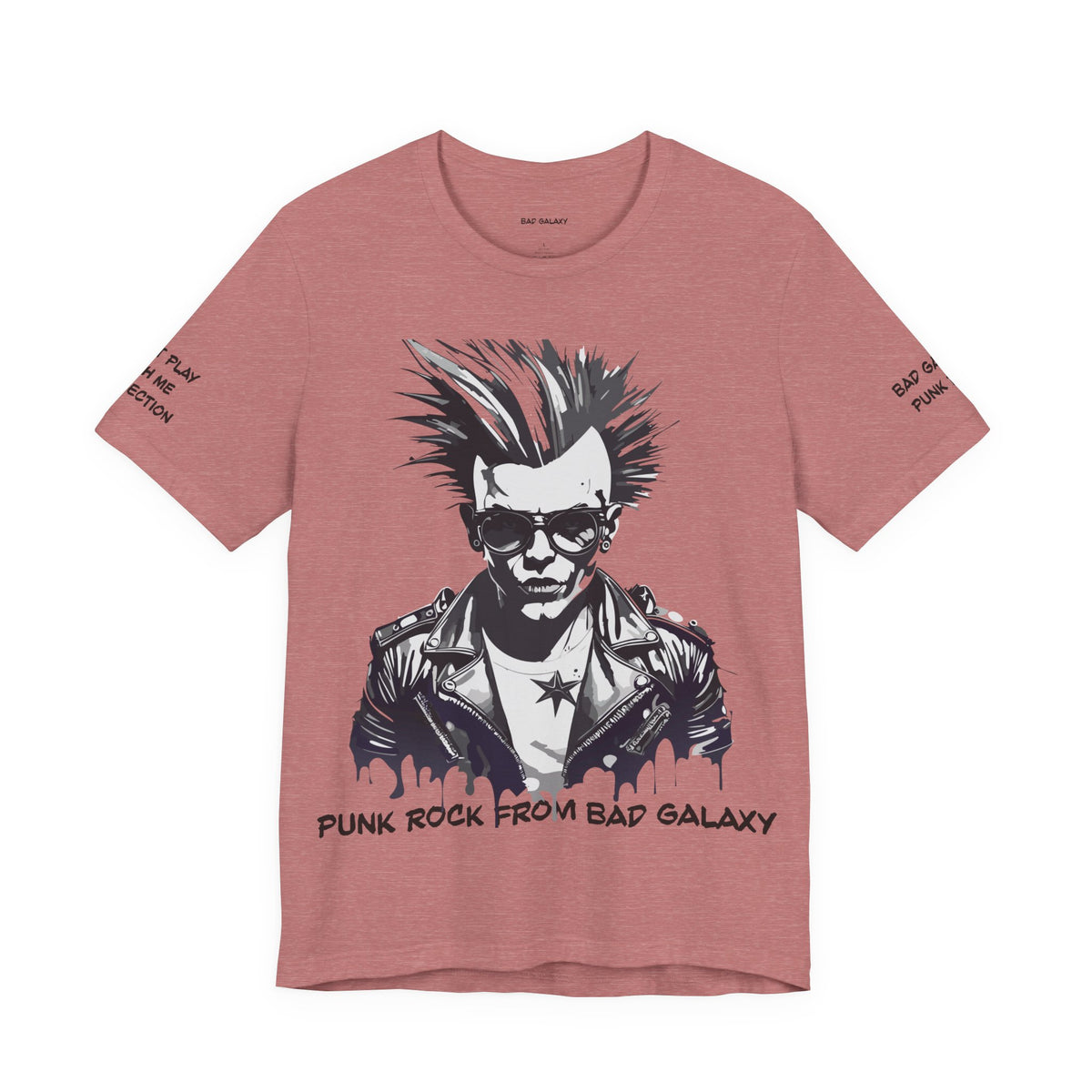 Punk Rock Graphic Unisex Cotton Bella+Canvas Tee with Art Design b36