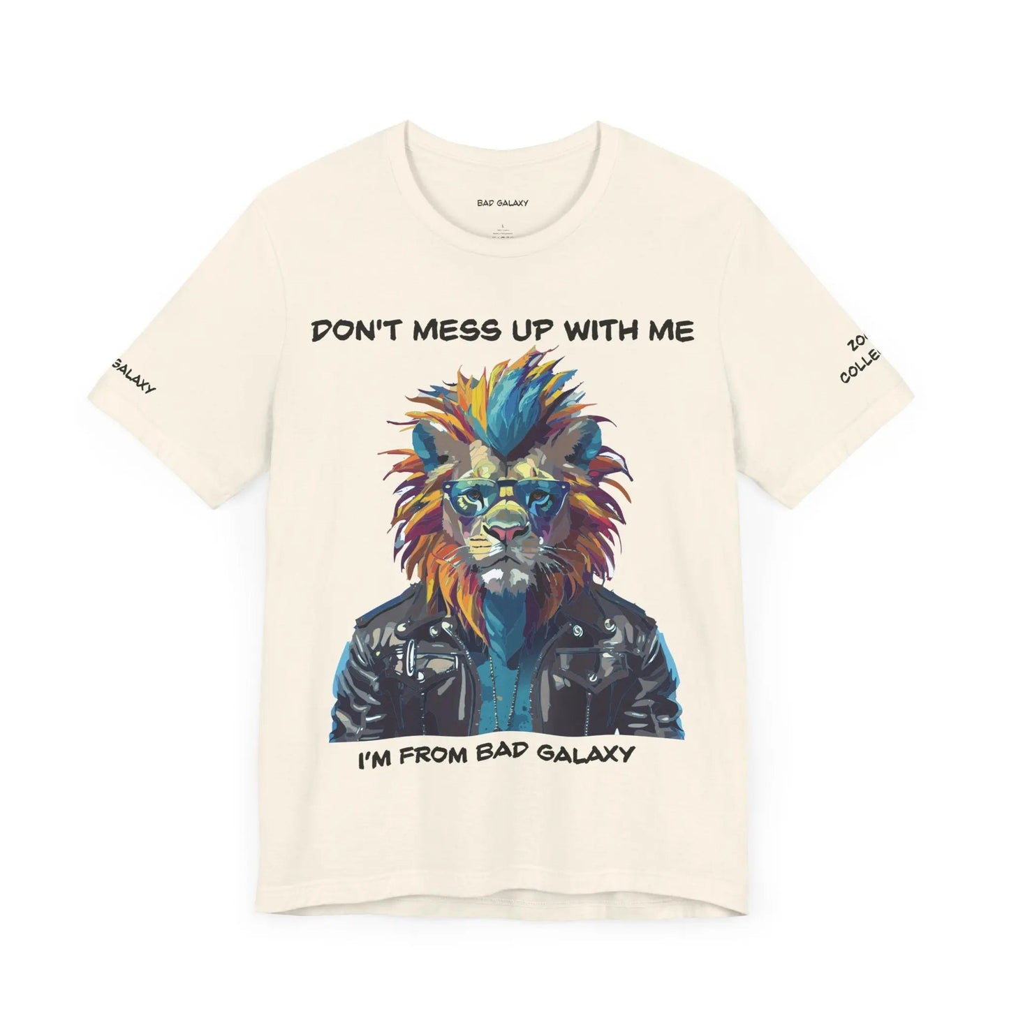 Bad Galaxy Animal T Shirt 100 Percent Cotton Eco Friendly Ink USA Printed Durable Stitching