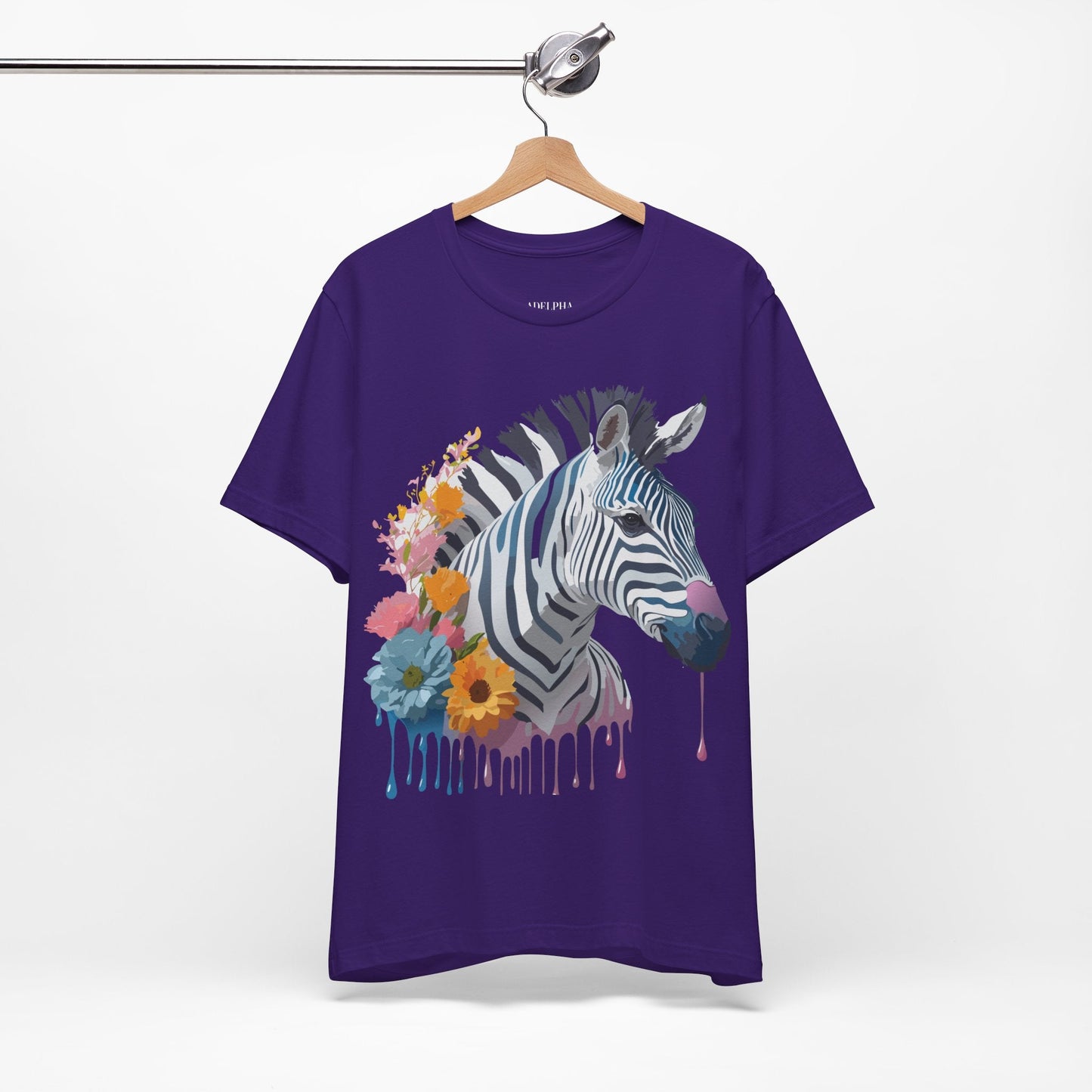 Adelpha Zebra Graphic T Shirt Unisex Vintage Inspired Art Short Sleeve Premium Soft Cotton