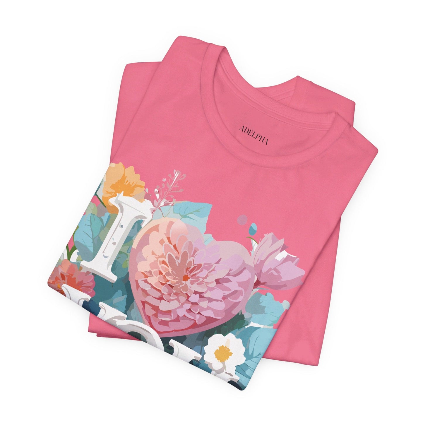 Valentine Graphic T Shirt Unisex Jersey Short Sleeve Tee With Adelpha Artwork Design