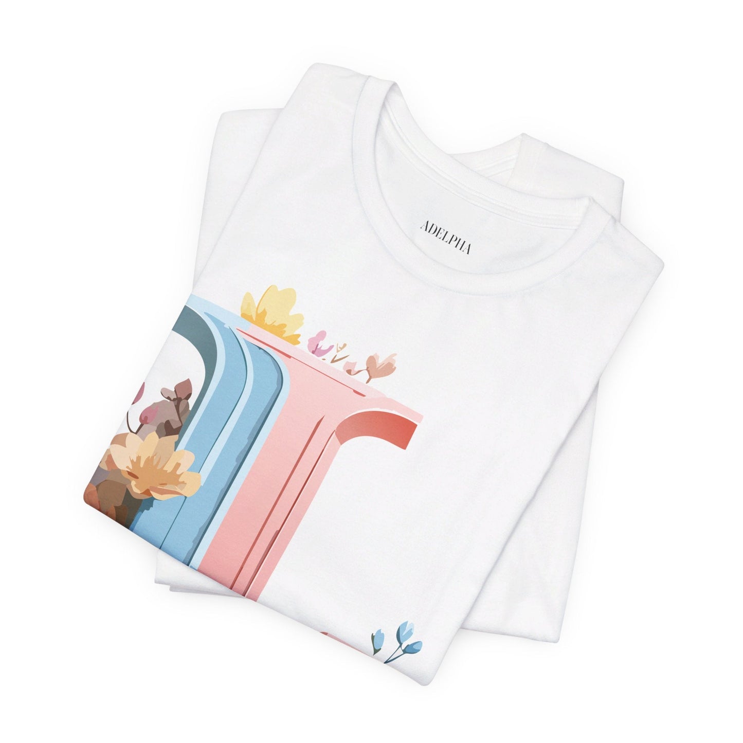 Letter L Shirt Graphic Tee Unisex Short Sleeve Vintage Inspired Artwork Adelpha Premium