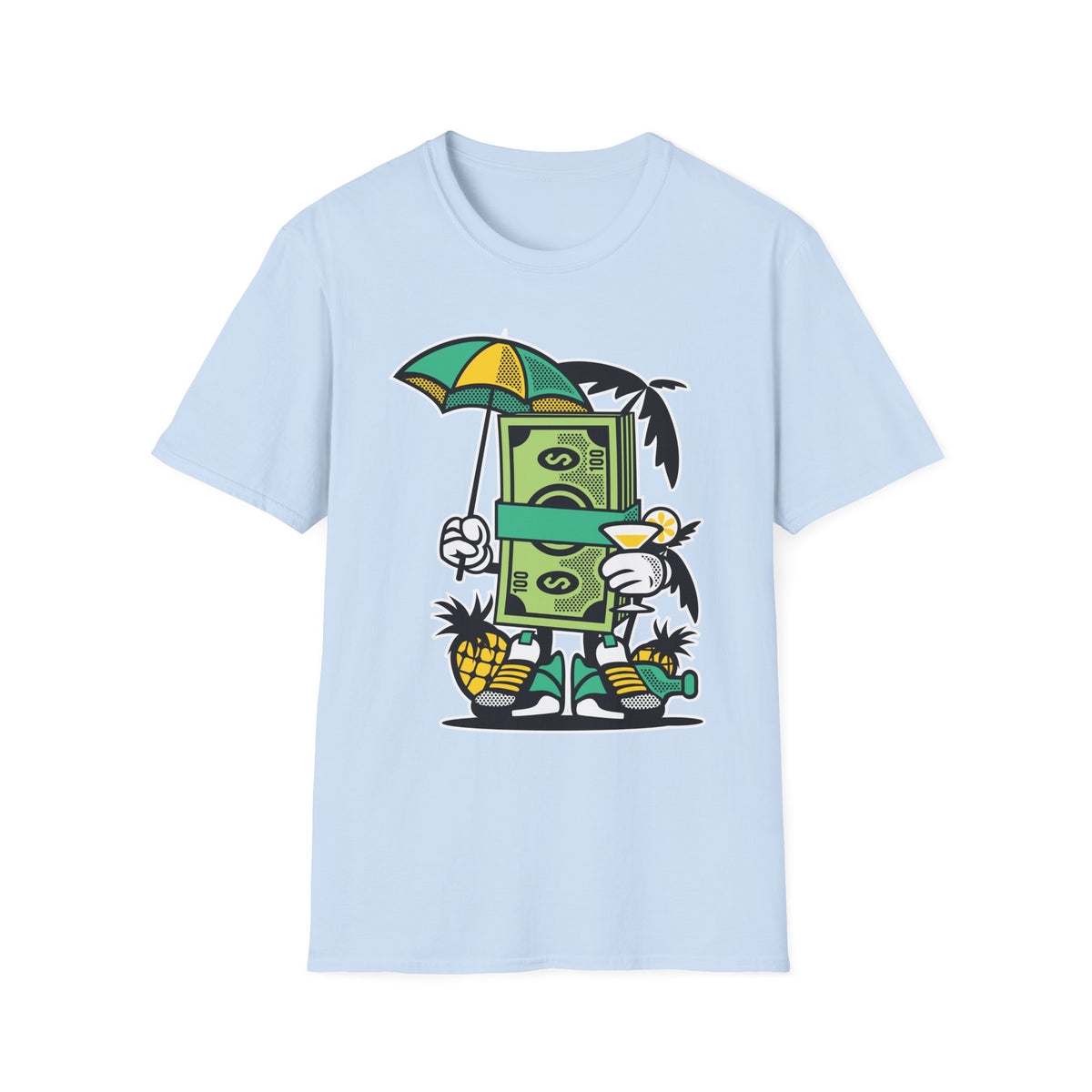Unisex Cotton T-Shirt with Cartoon Graphic Design