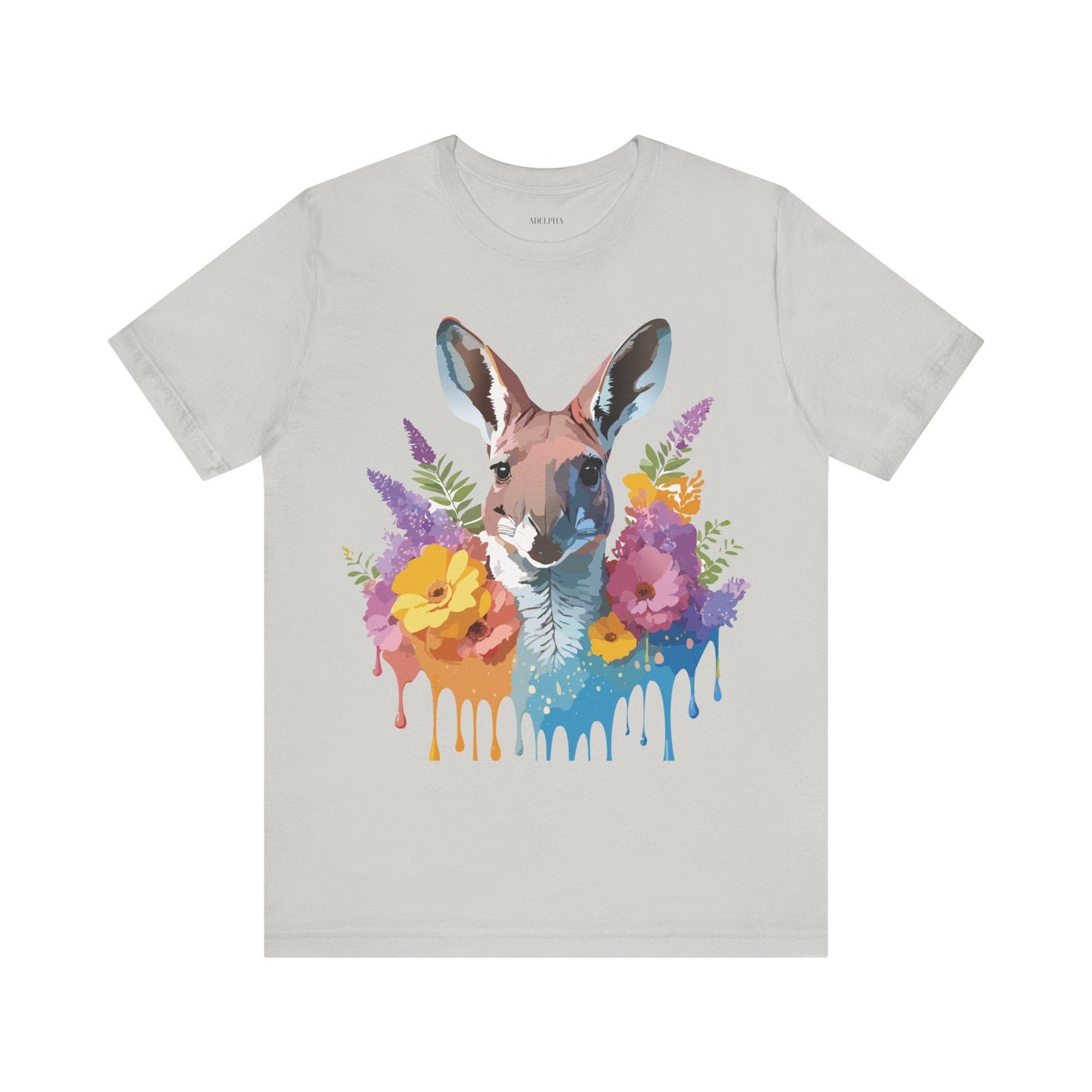 Kangaroo Graphic Unisex 100 Cotton Vintage Animal Artwork Tee 8