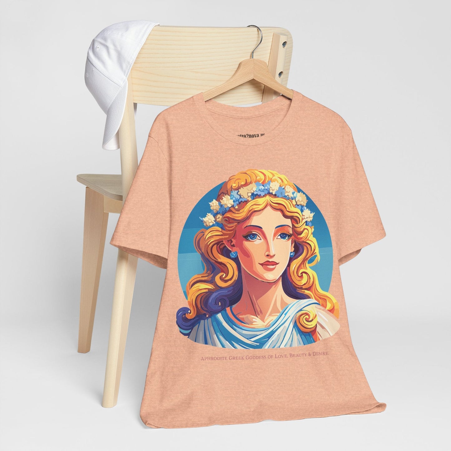 Goddess Aphrodite Unisex Graphic Cotton T Shirt with Retro2Nova Artwork Design Edition