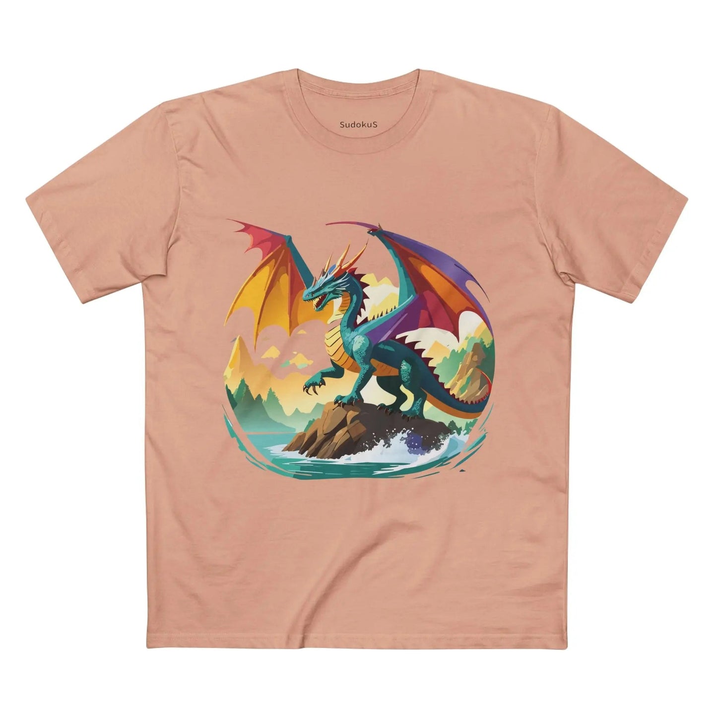 Dragon Graphic Unisex 100 Cotton Staple Tee 25