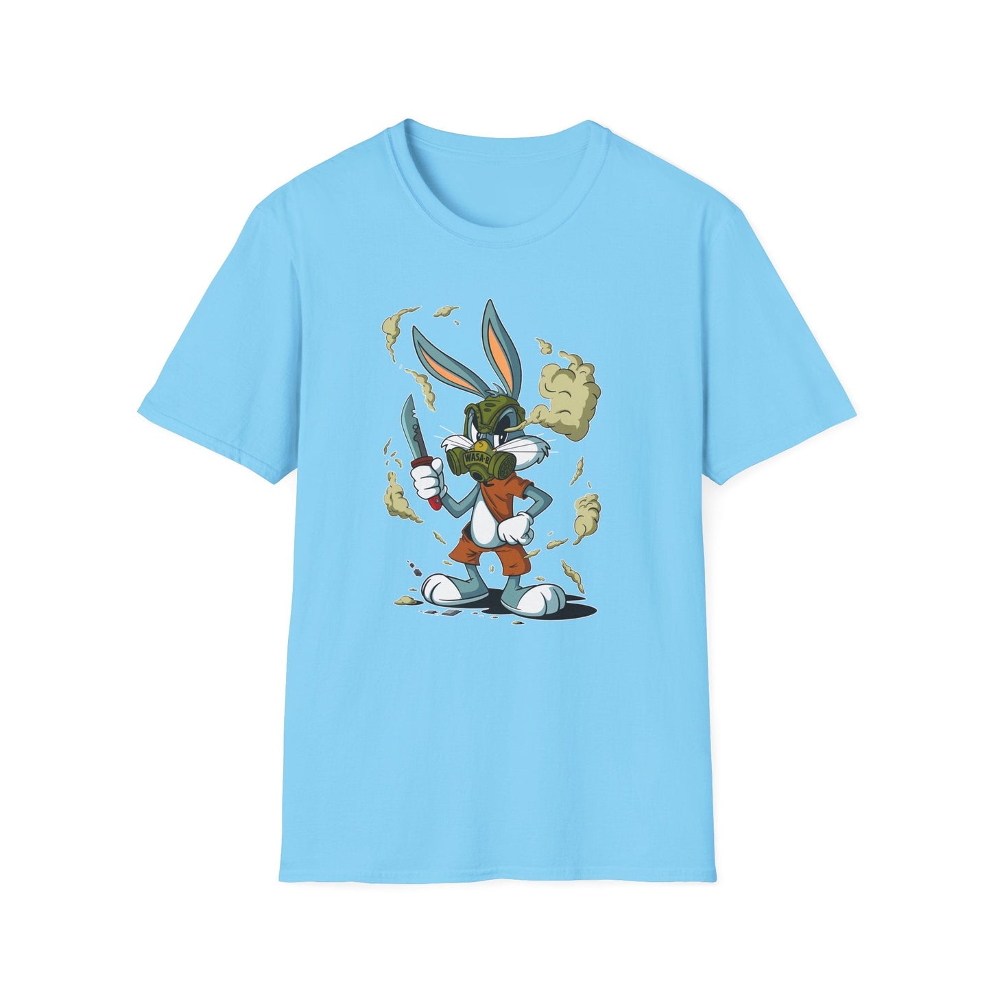 Bugs Bunny T Shirt Unisex Cartoon Graphic Tee Softstyle Gildan 64000 Short Sleeve