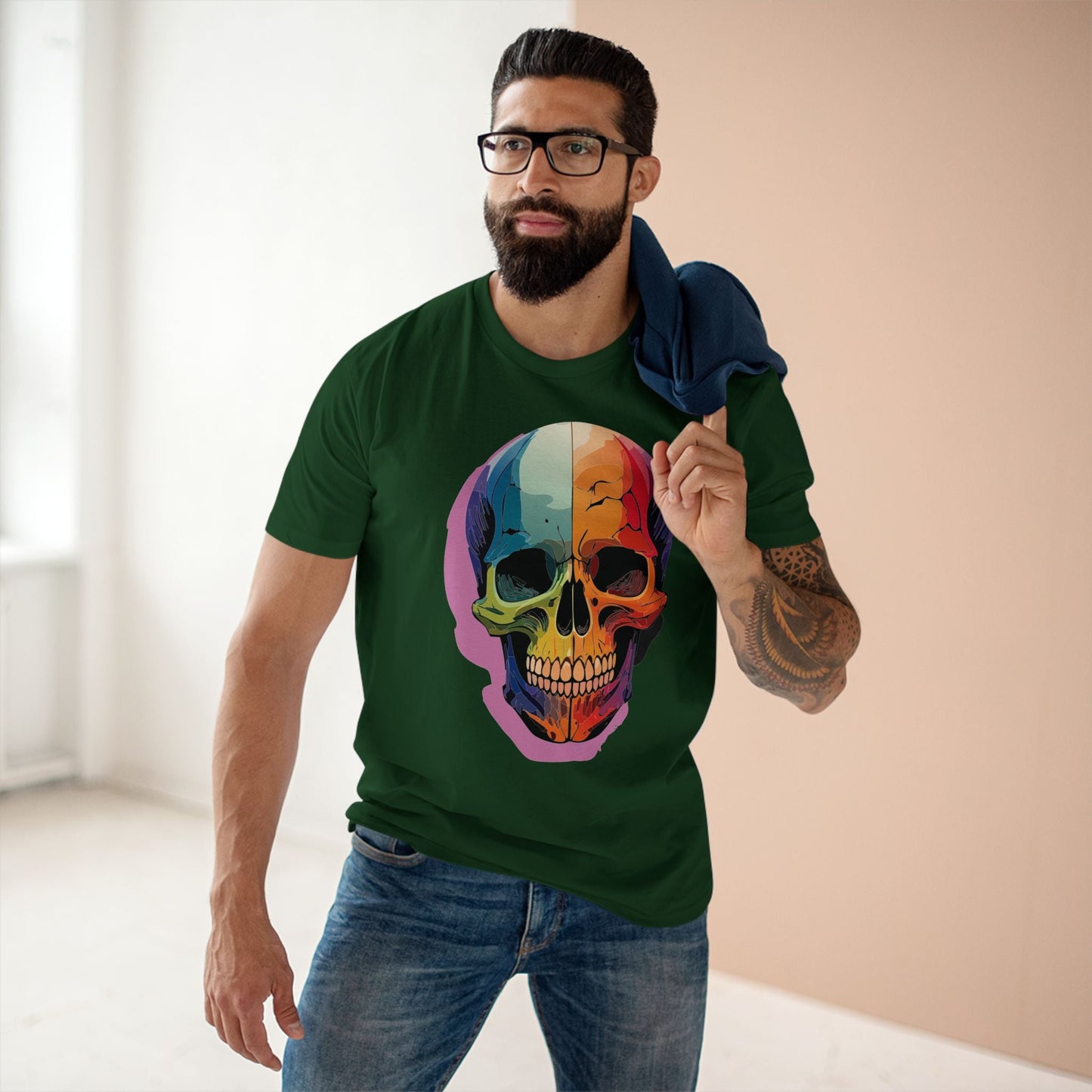 Skull Shirt Unisex Skeleton Tee Premium Cotton With Original Art Design Retro2Nova Collection
