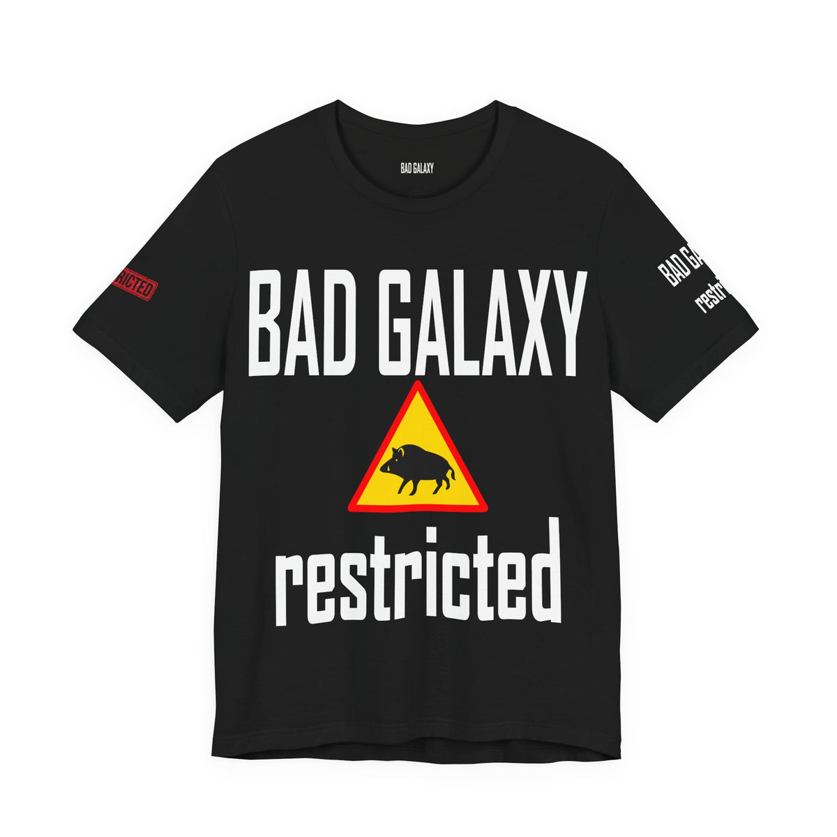Art Red Stamp Graphic Unisex Cotton Bella+Canvas Tee with Art Design b94