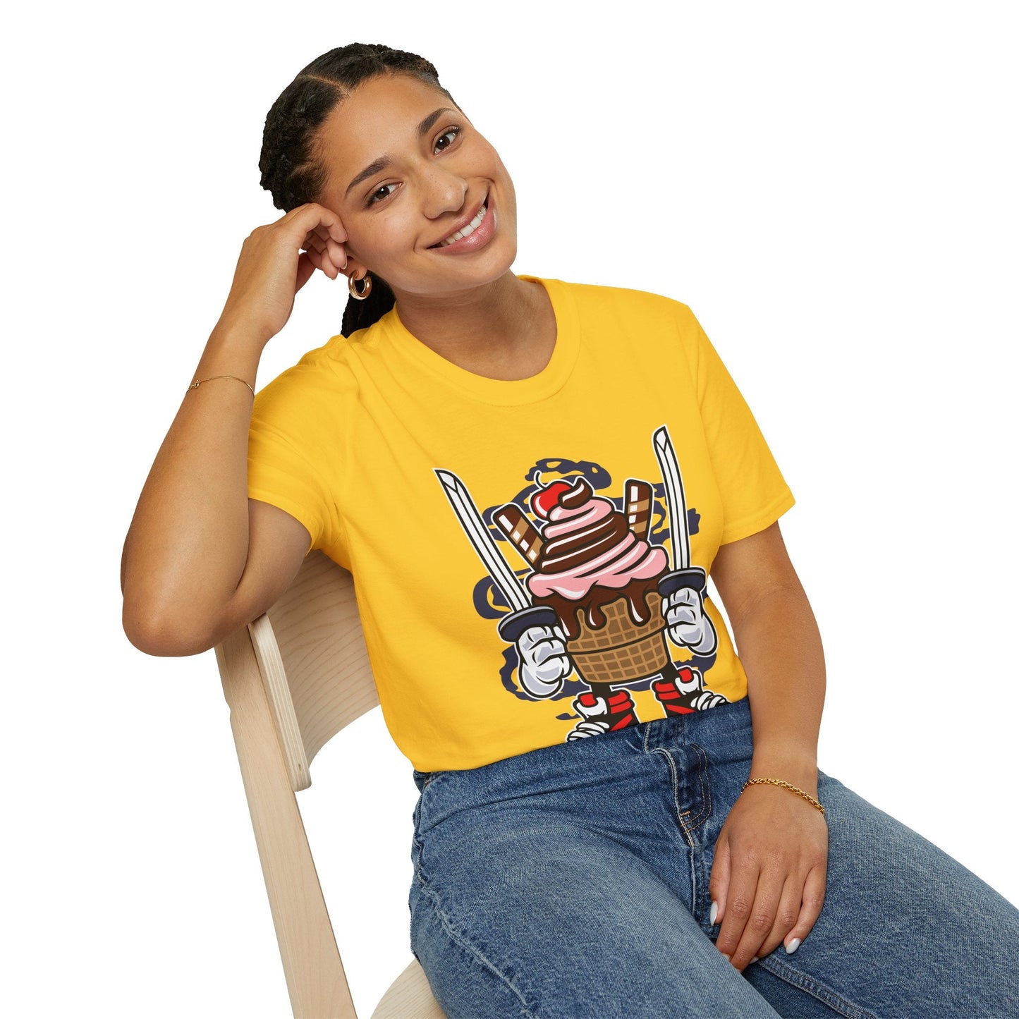 Cartoon T Shirt Unisex Animation Tee Funny Tee Gildan Softstyle 64000 Ring Spun Cotton 99