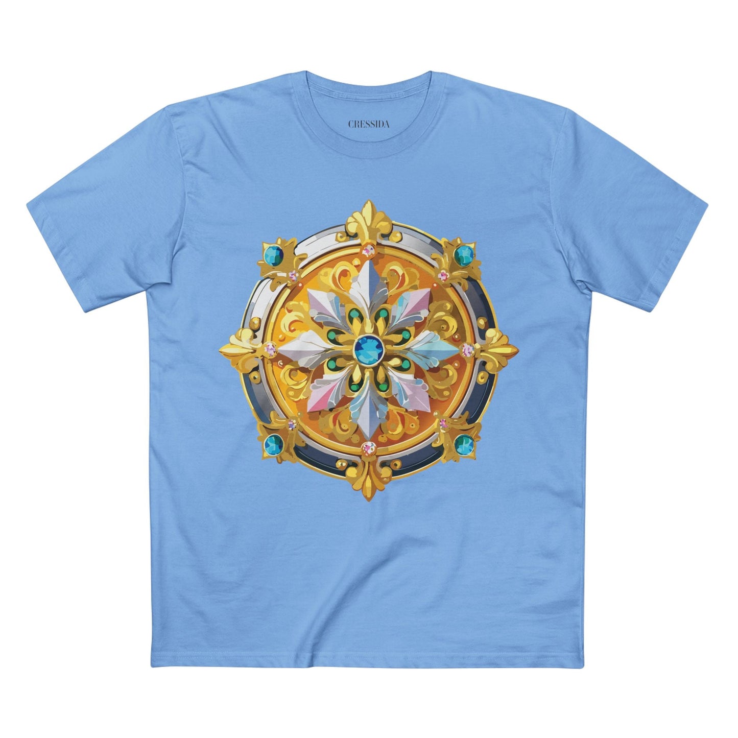 Medallion Graphic T-Shirt Unisex 100 Cotton With Gold Art Design Medal Tee 9