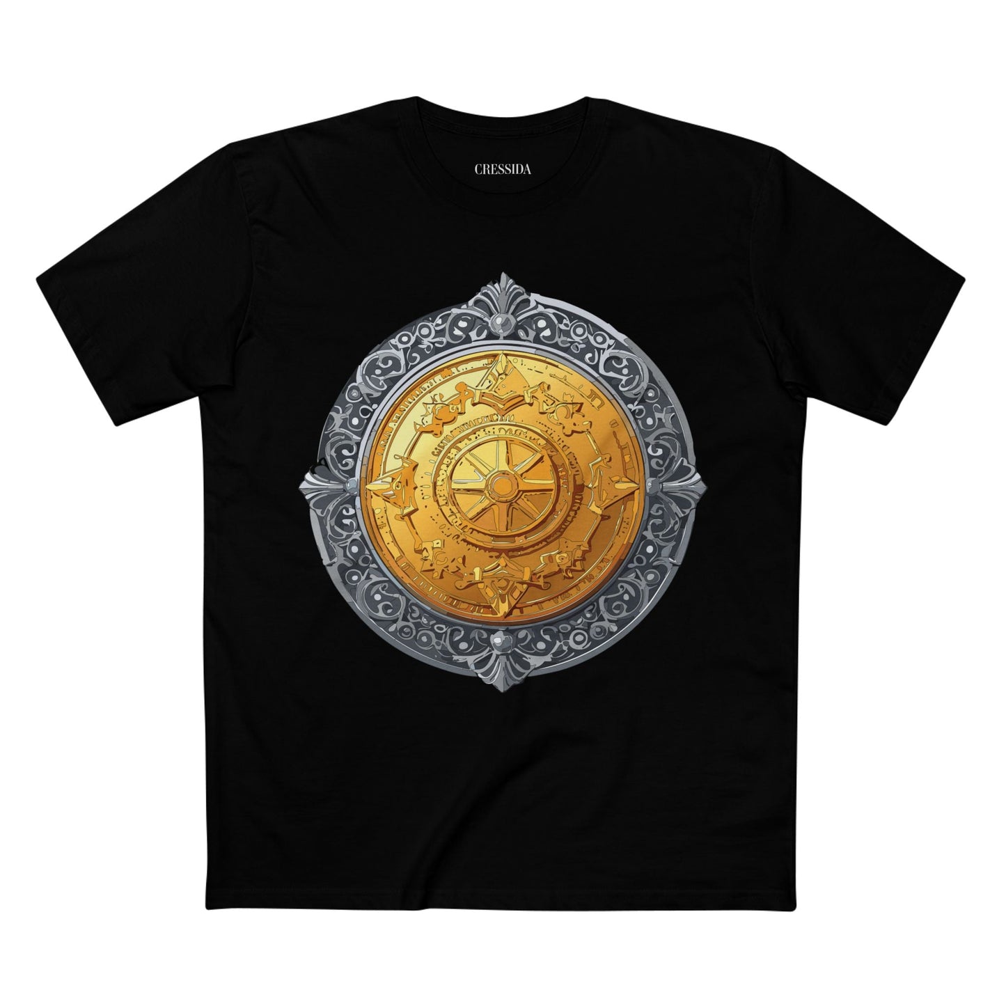 Antique Gold Coin Graphic Design T-Shirt Unisex 100 Cotton With Golden Print Artwork Tee 10