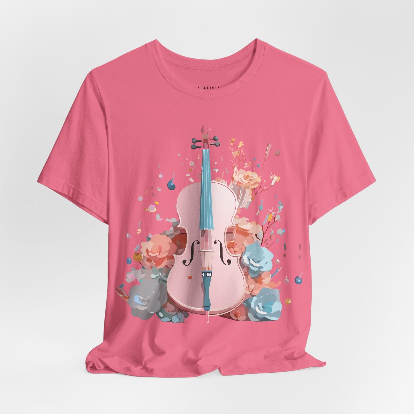 Music Graphic Unisex 100 Cotton Vintage Art with Musical Elements Tee 12