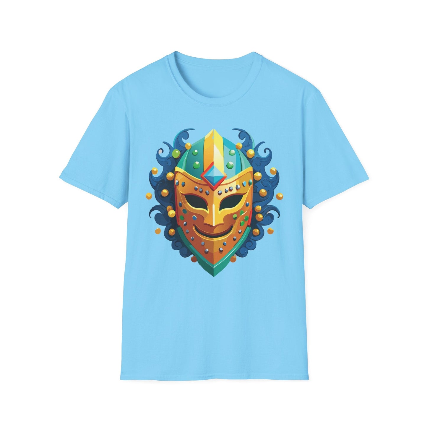 Unisex Mask Tee Shirt Gildan Softstyle 64000 100 Percent Ring Spun Cotton Comfort