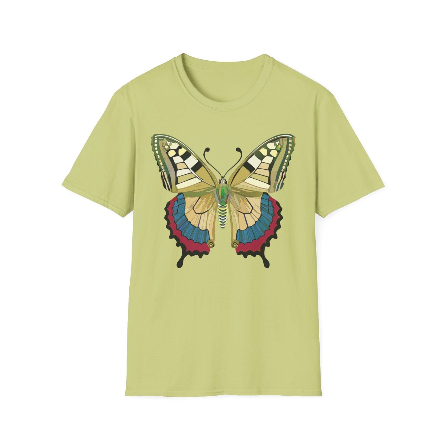 Butterfly T Shirt Unisex Monarch Design Soft Cotton Gildan 64000 Short Sleeve Tee