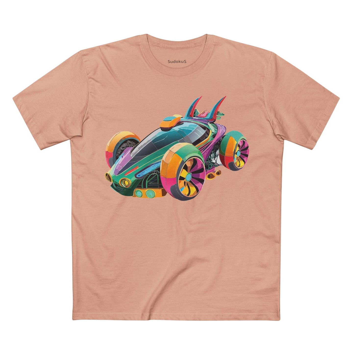 Car Graphic Unisex 100 Cotton Staple Tee 22