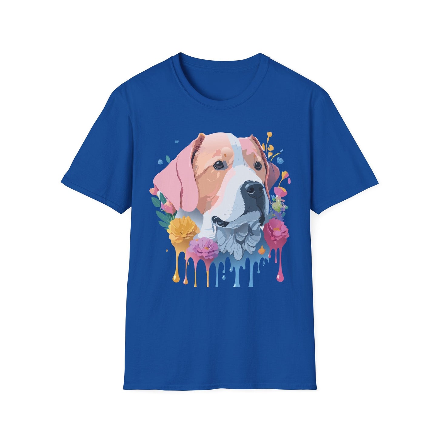 Dog Shirt Unisex Softstyle Cotton Tee 64000 Graphic Animal Print