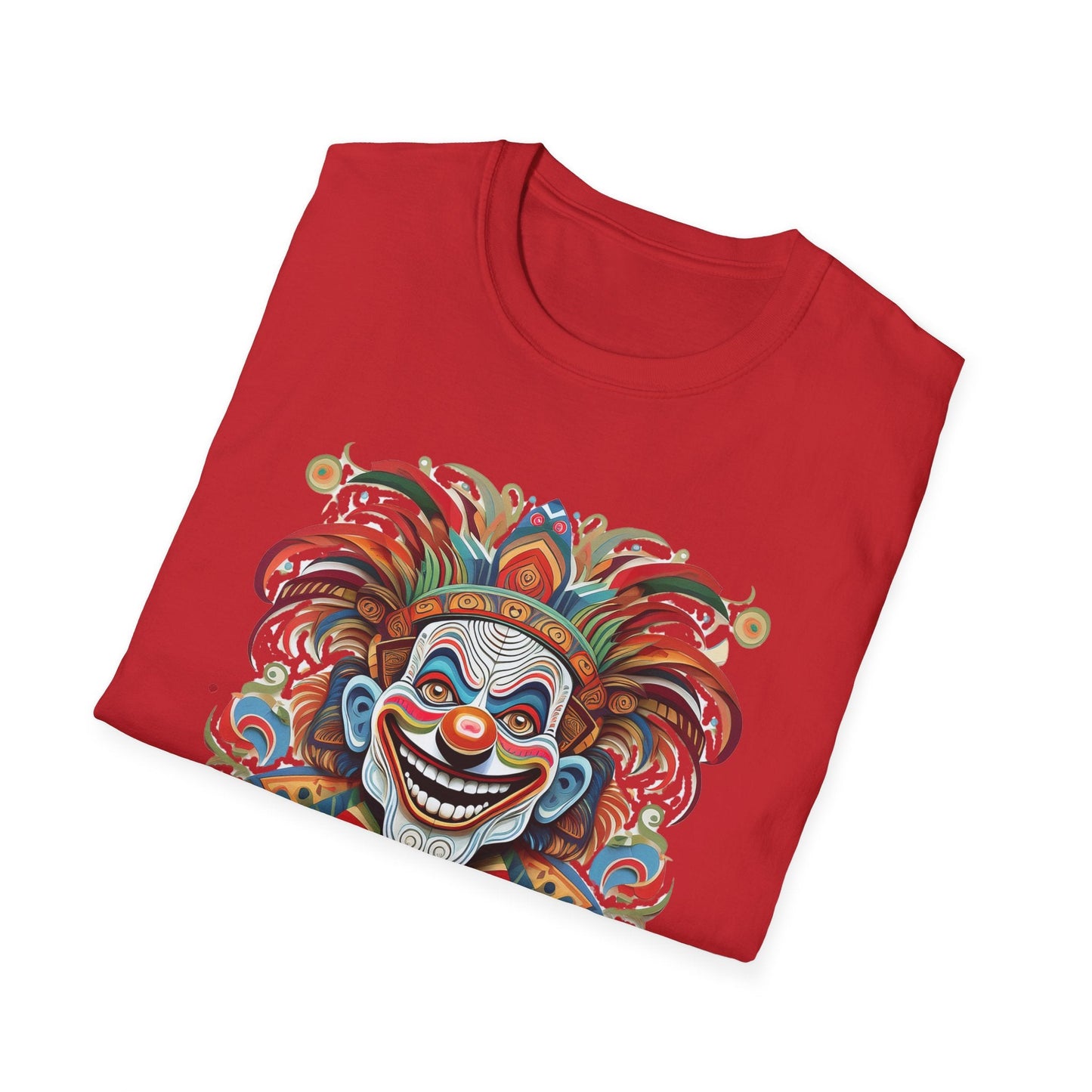 Clown Shirt Unisex Tee Funny Man Circus Shirt Scary Man Tee Gildan Softstyle 64000