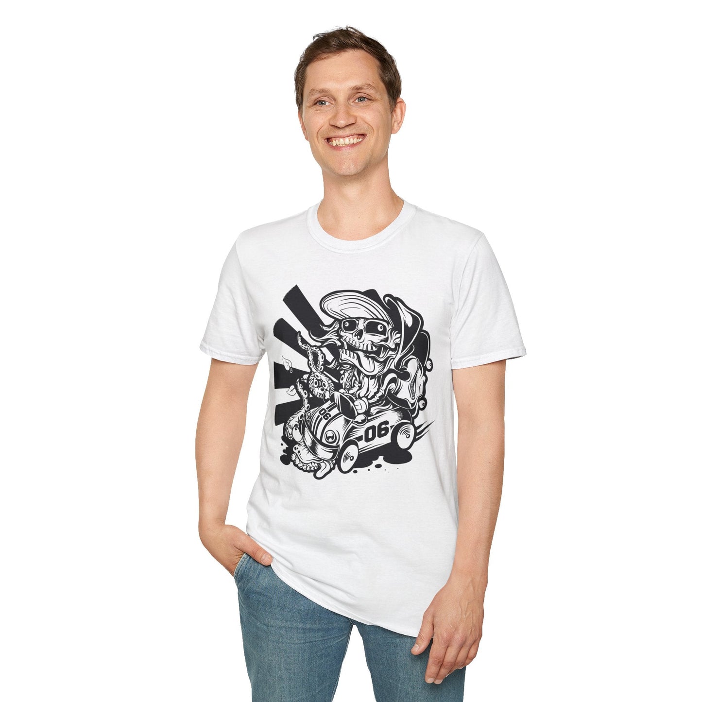 Cartoon Animation T Shirt Unisex Softstyle 64000 Cotton Tee With Fun Art Design Graphics