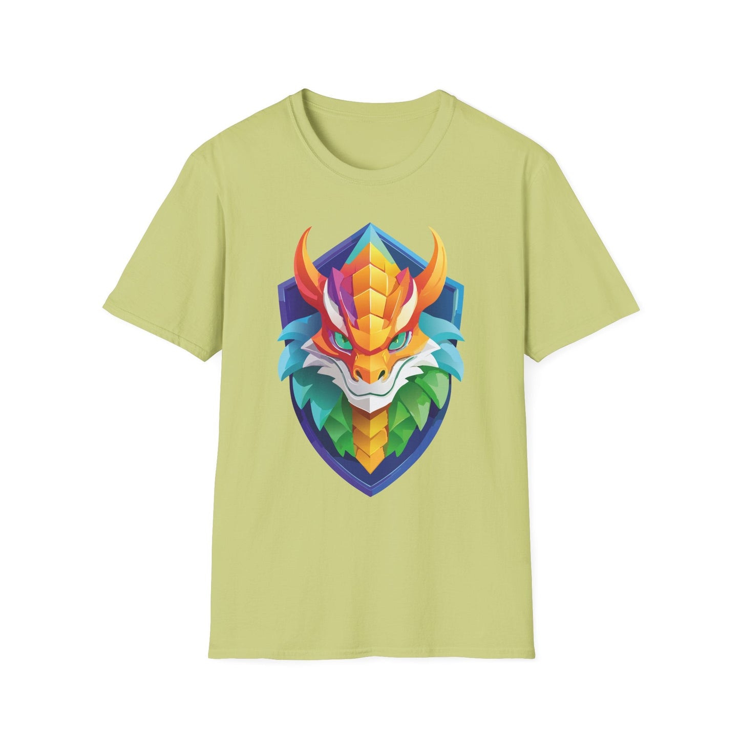Dragon Graphic Unisex Cotton Softstyle Art Design Tee With Animals 6