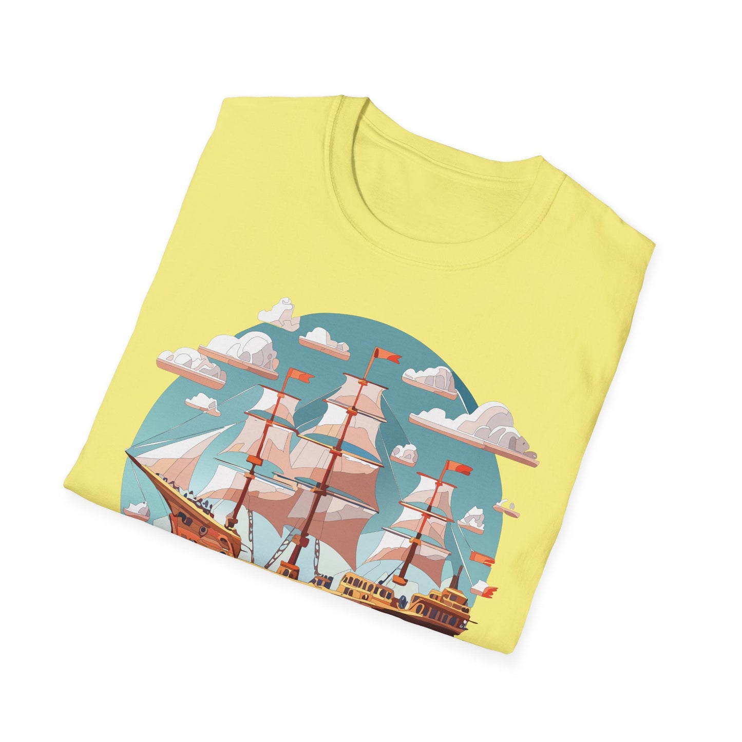 Unisex Ship Frigate Vessel T Shirt Softstyle 64000 Cotton Tee Ultimate Everyday Comfort