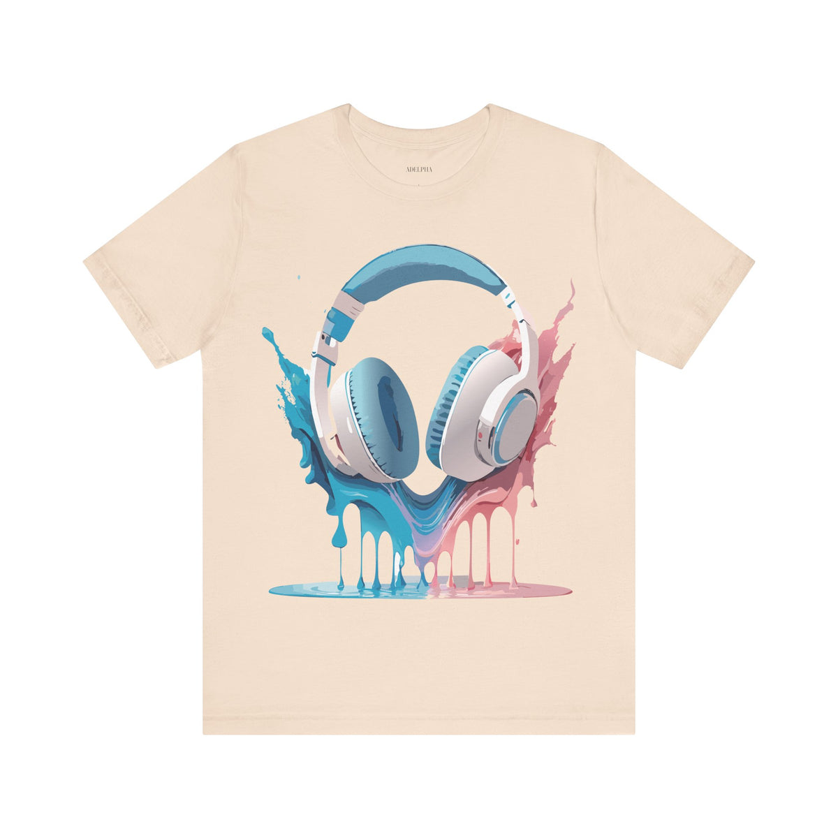 Music Graphic Unisex Cotton Bella+Canvas Tee with Art Design m159