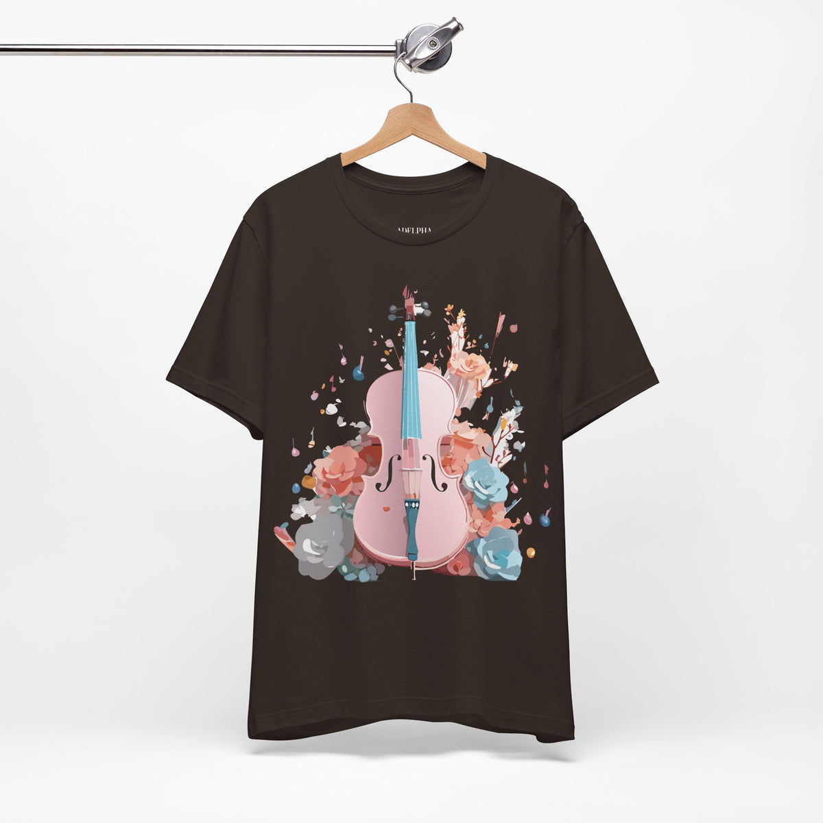 Music Graphic Unisex Cotton Bella+Canvas Tee with Art Design n171
