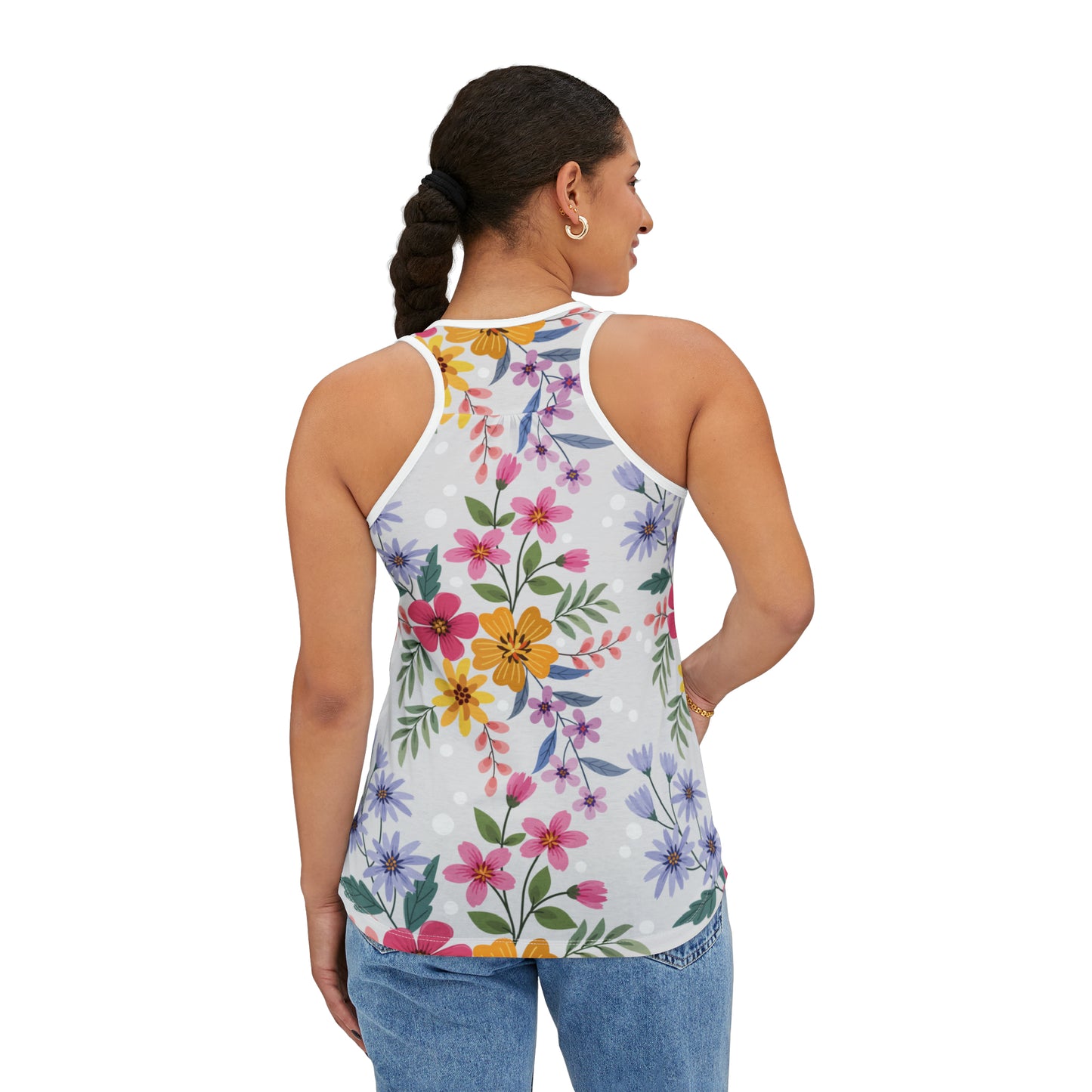 Summer Tank Top with floral prints