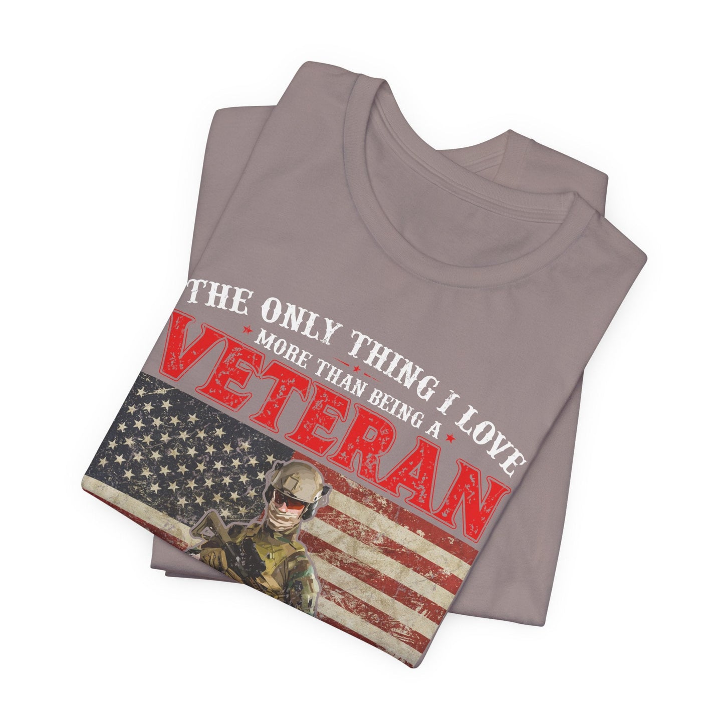 Army Veteran Patriotic Graphic Design Unisex Cotton T-Shirt v30