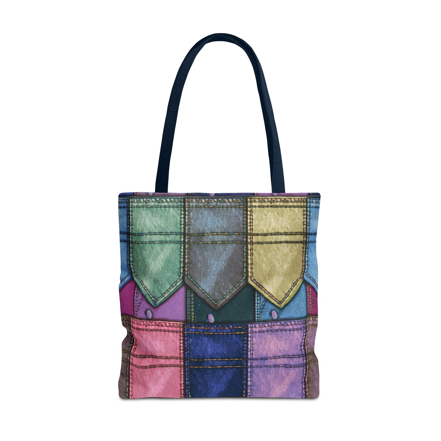 Denim Canvas Bag, Tote Bag Denim Printify