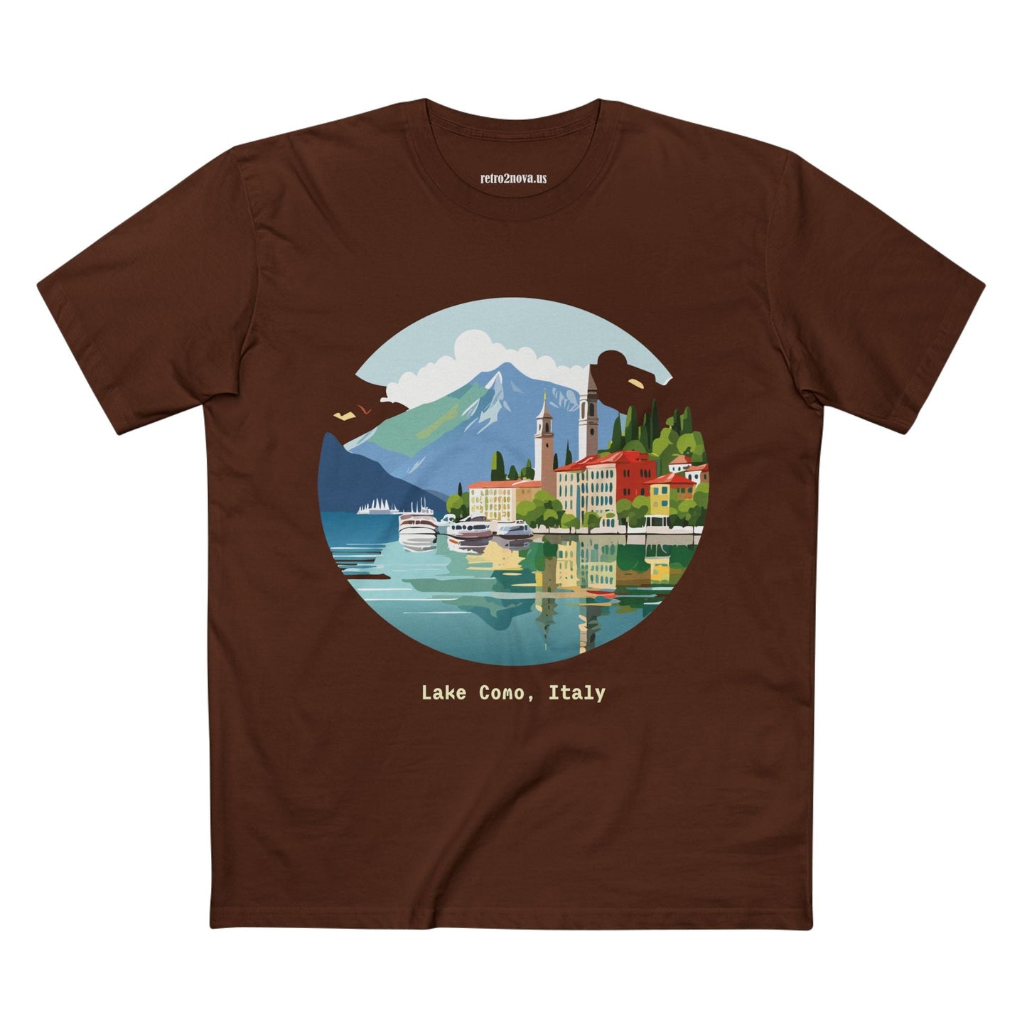 Italy Travel Shirt Unisex Tourist Tee With Original Retro2Nova Art Design Premium Cotton Comfort