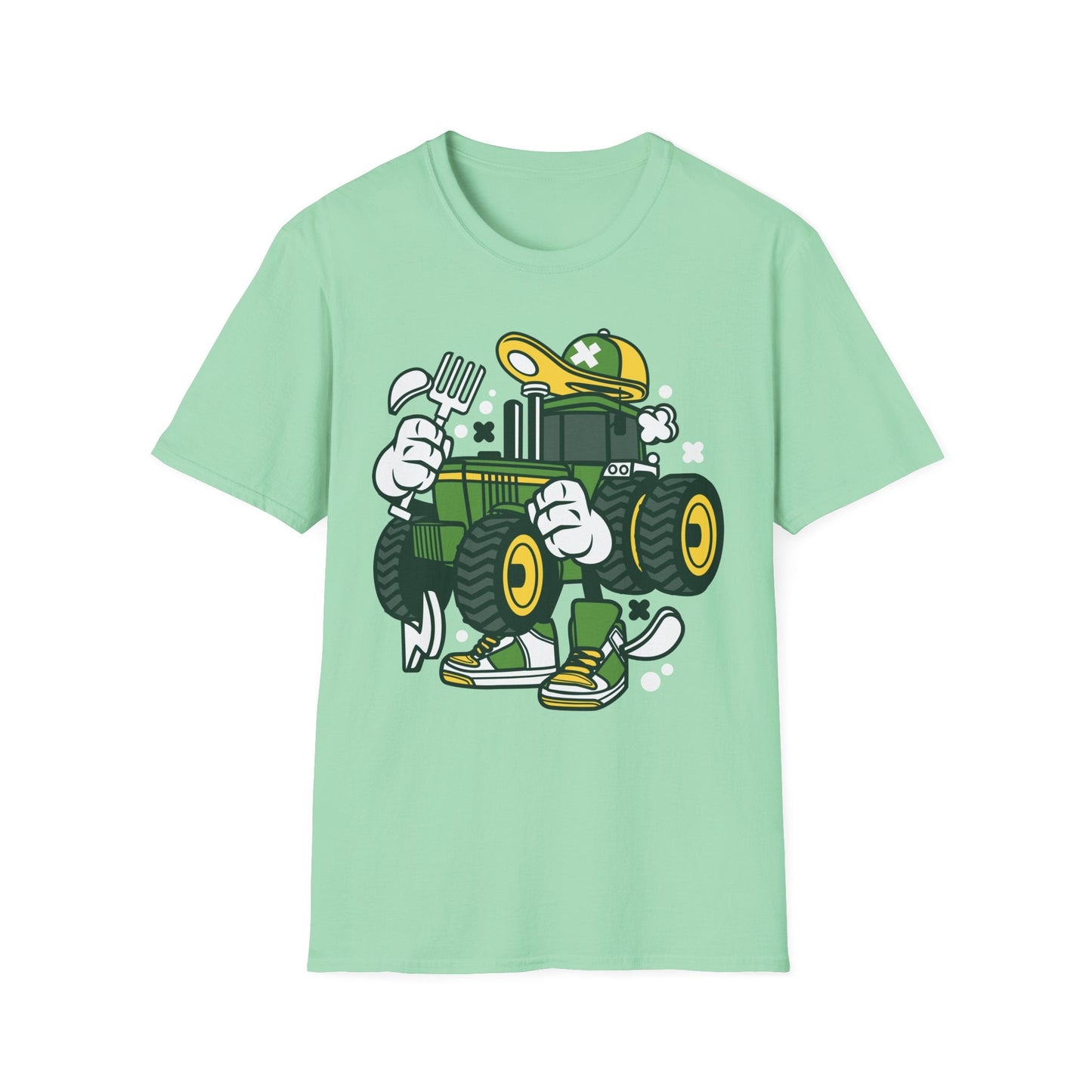 Cartoon T Shirt Animation Tee Funny Design Unisex Softstyle Cotton Shirt 64000 Comfort