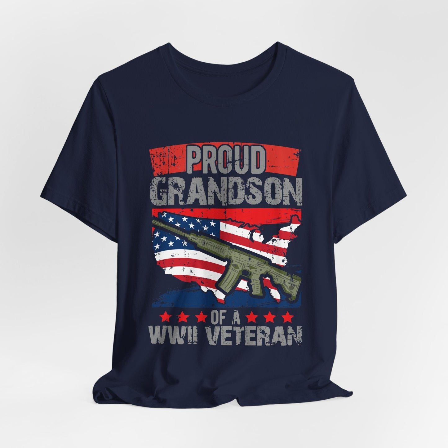 Army Veteran Patriotic Graphic Design Unisex Cotton T-Shirt v16
