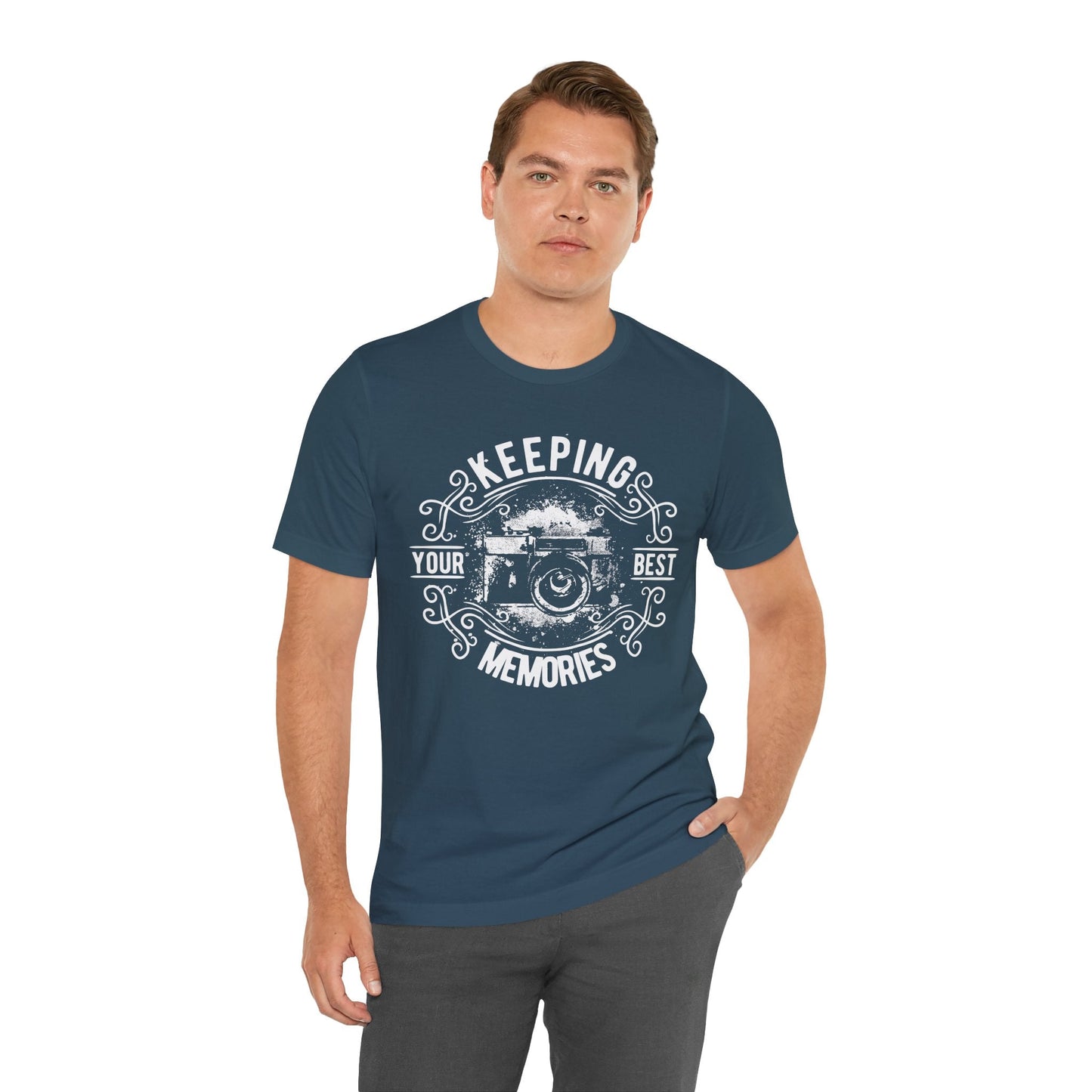 Keeping Your Best Memories T-Shirt Vintage Camera Graphic T-Shirt A-5